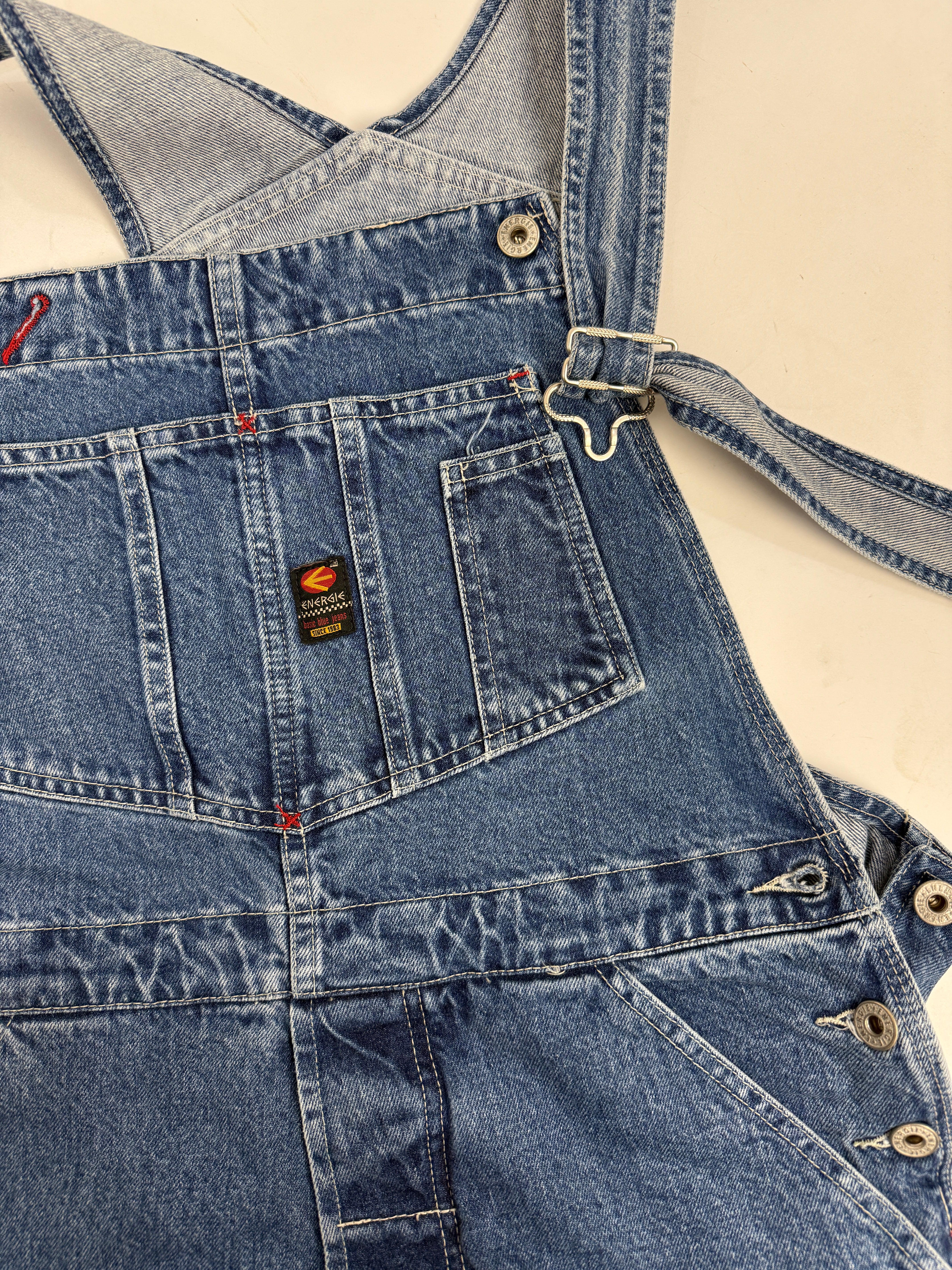Salopette Denim Energie Light Blue Vintage – Taglia L