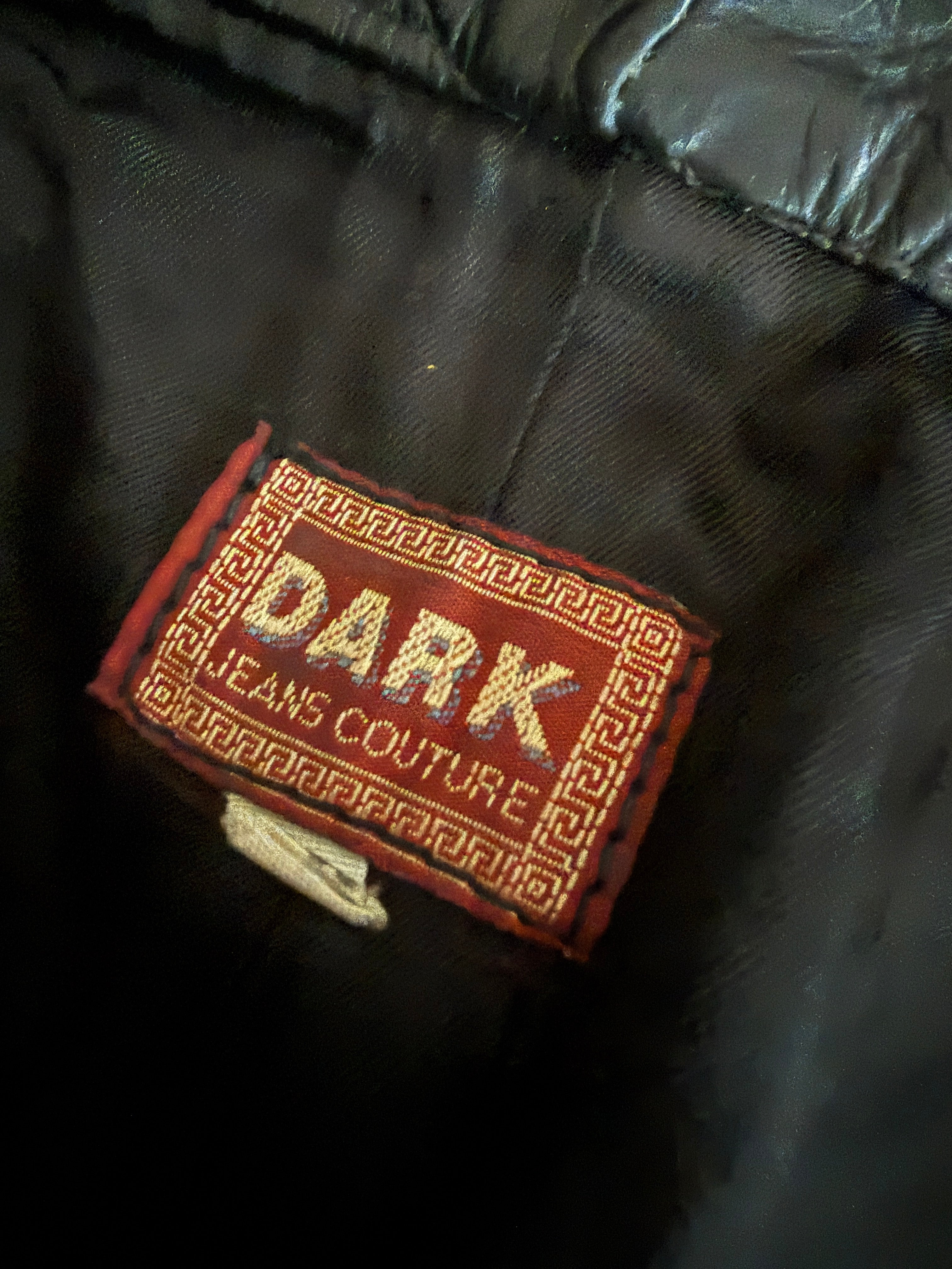 Pantaloni in Pelle Nera Anni '80 - Taglia 48
