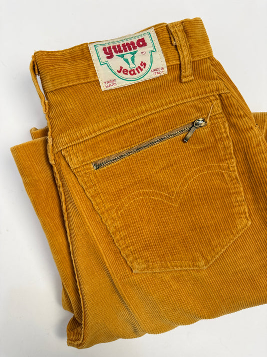 Pantaloni anni '80 in velluto a coste