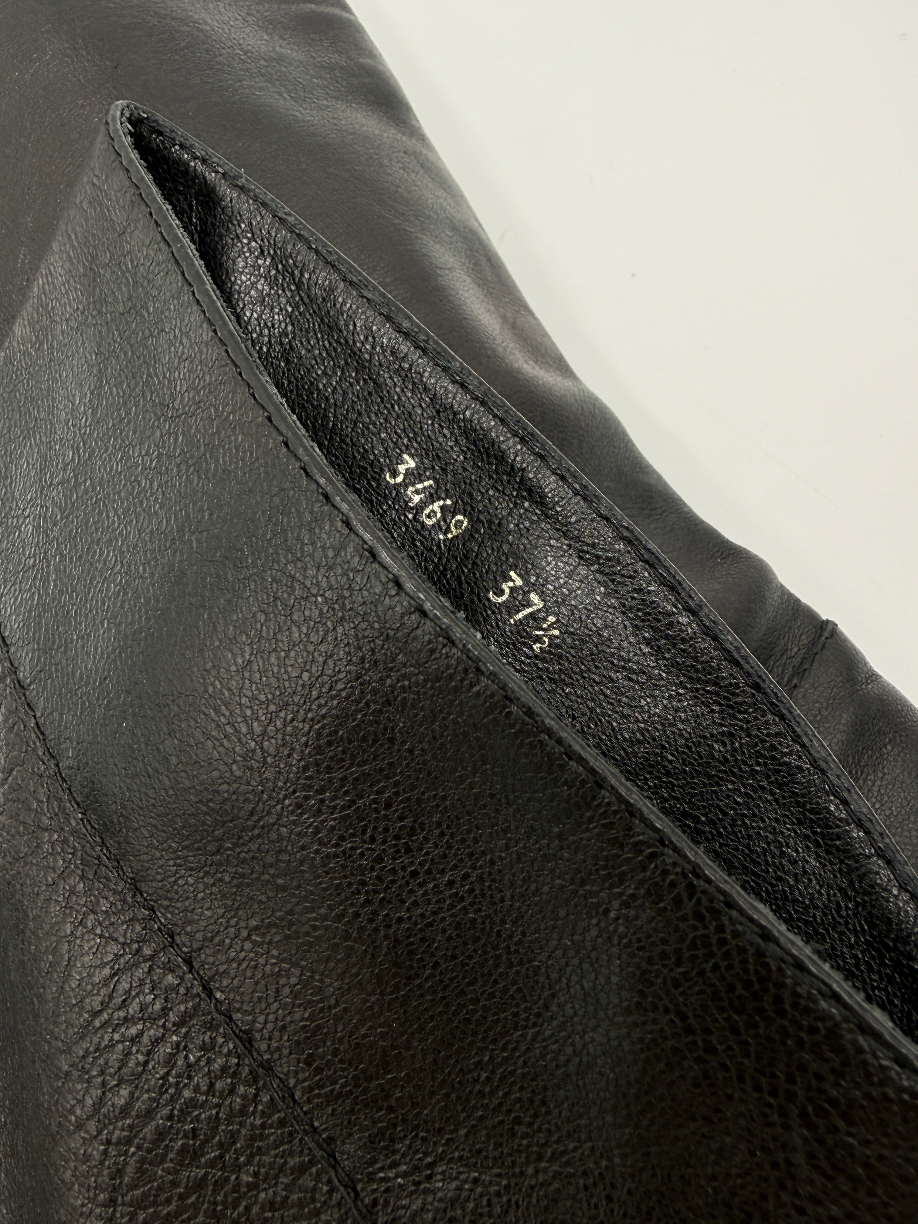 Etro Stivali Vintage in Pelle Nera Alti - Numero 37½