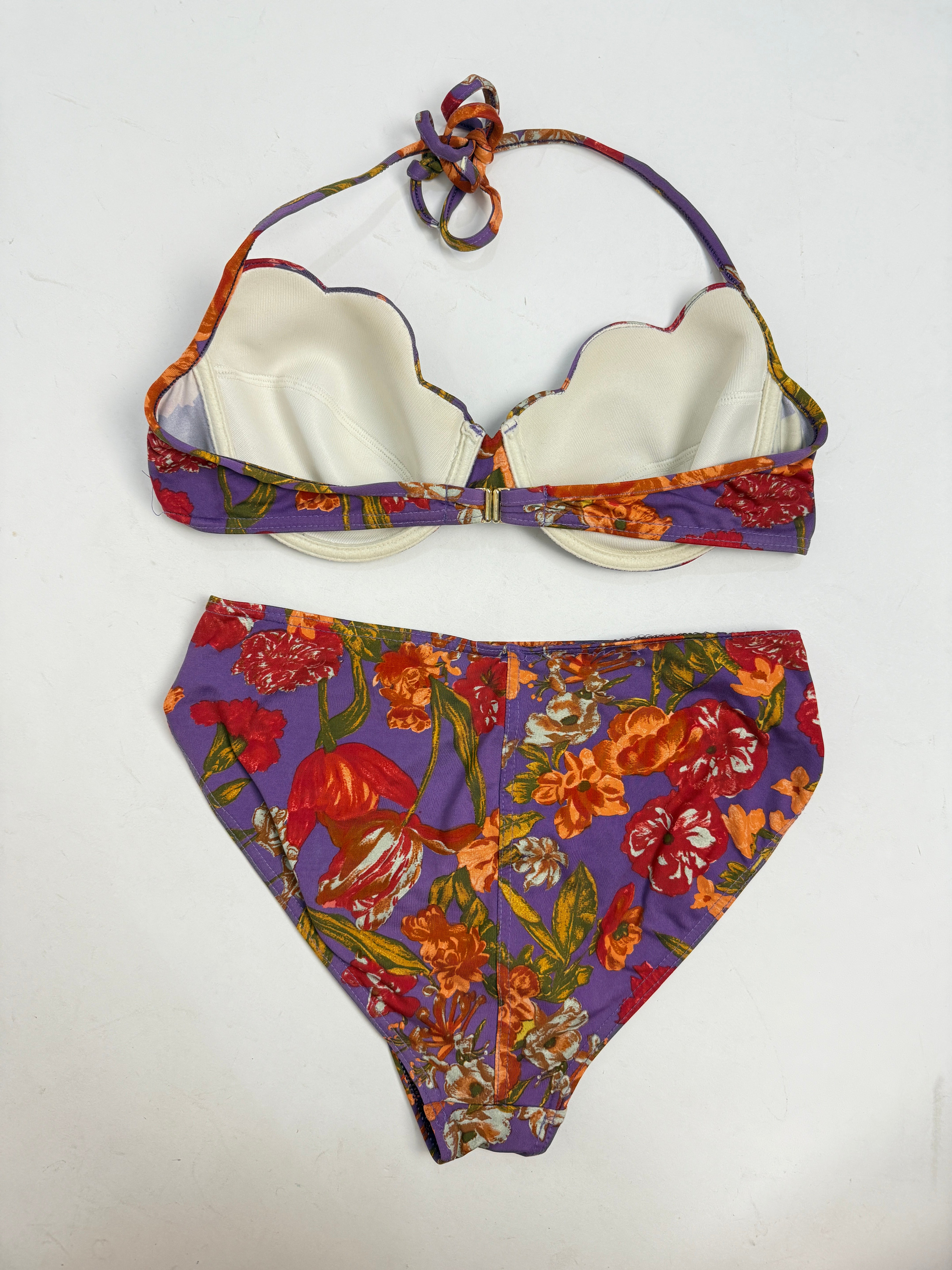Bikini Vintage Dubin - Made in Italy Floreale Viola Anni '80