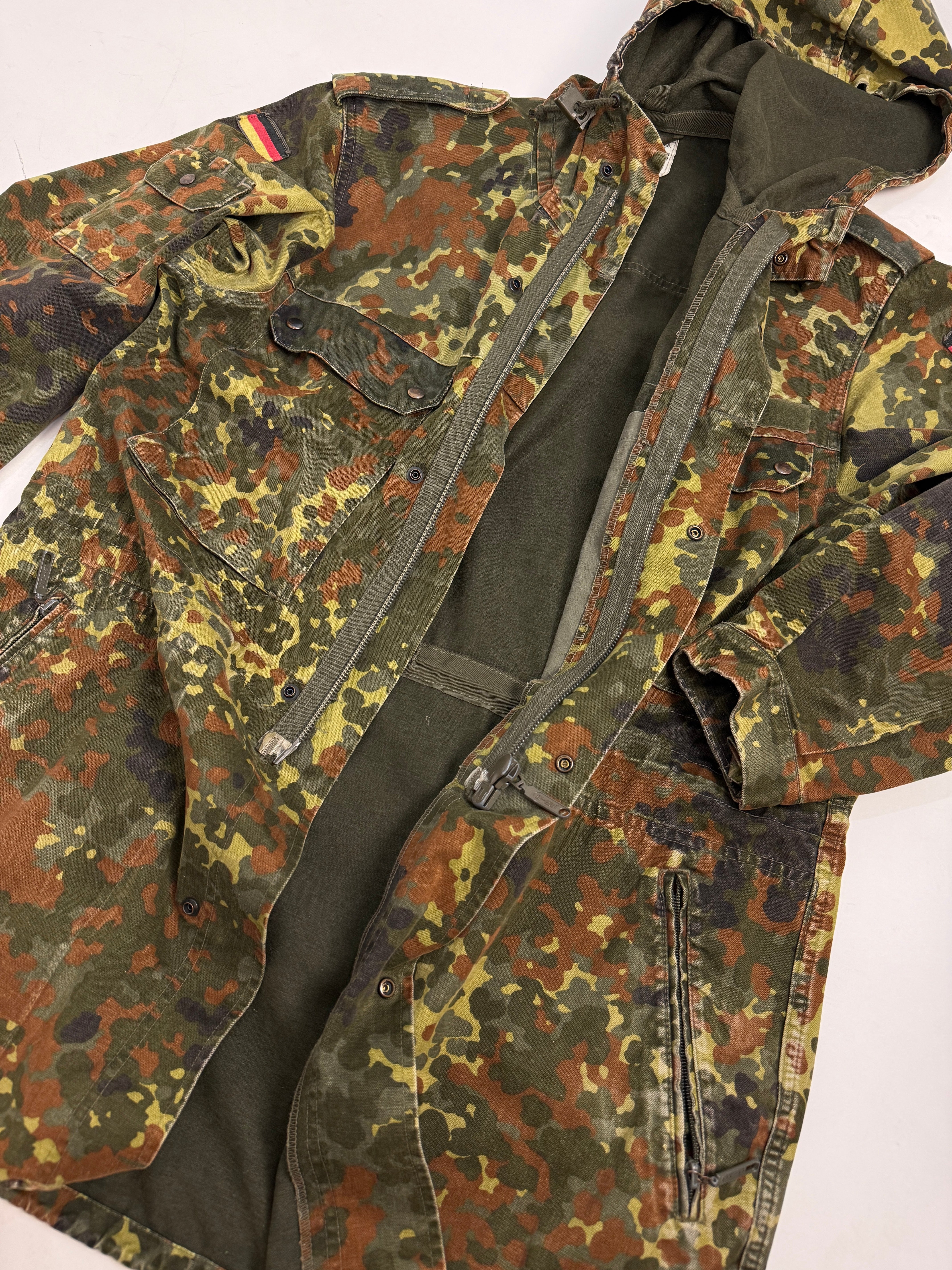 Parka Militare Bundeswehr Flecktarn Anni '90 - Taglia M