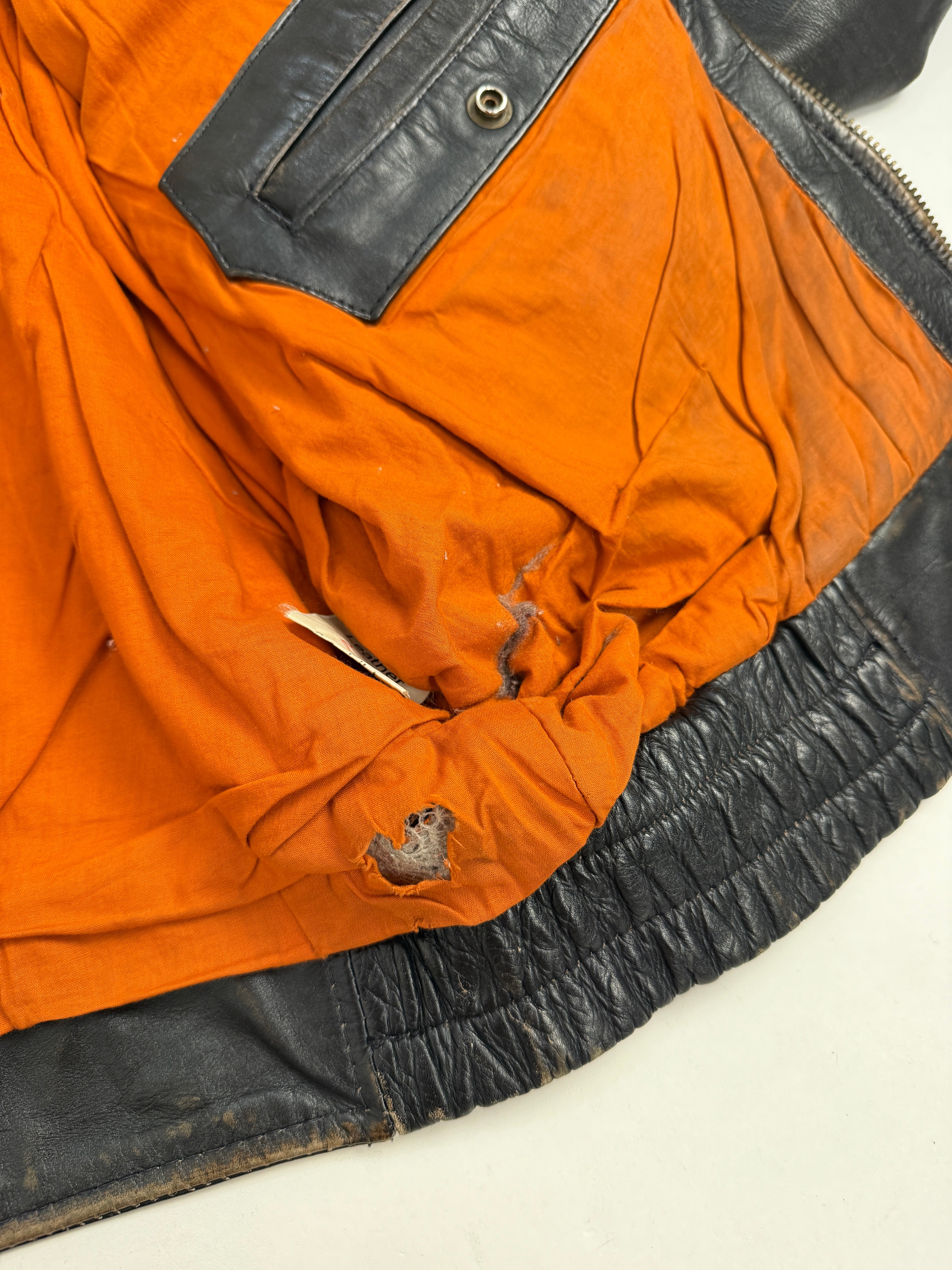 Bomb Boogie Leather Jacket Anni '80/'90 - Taglia M
