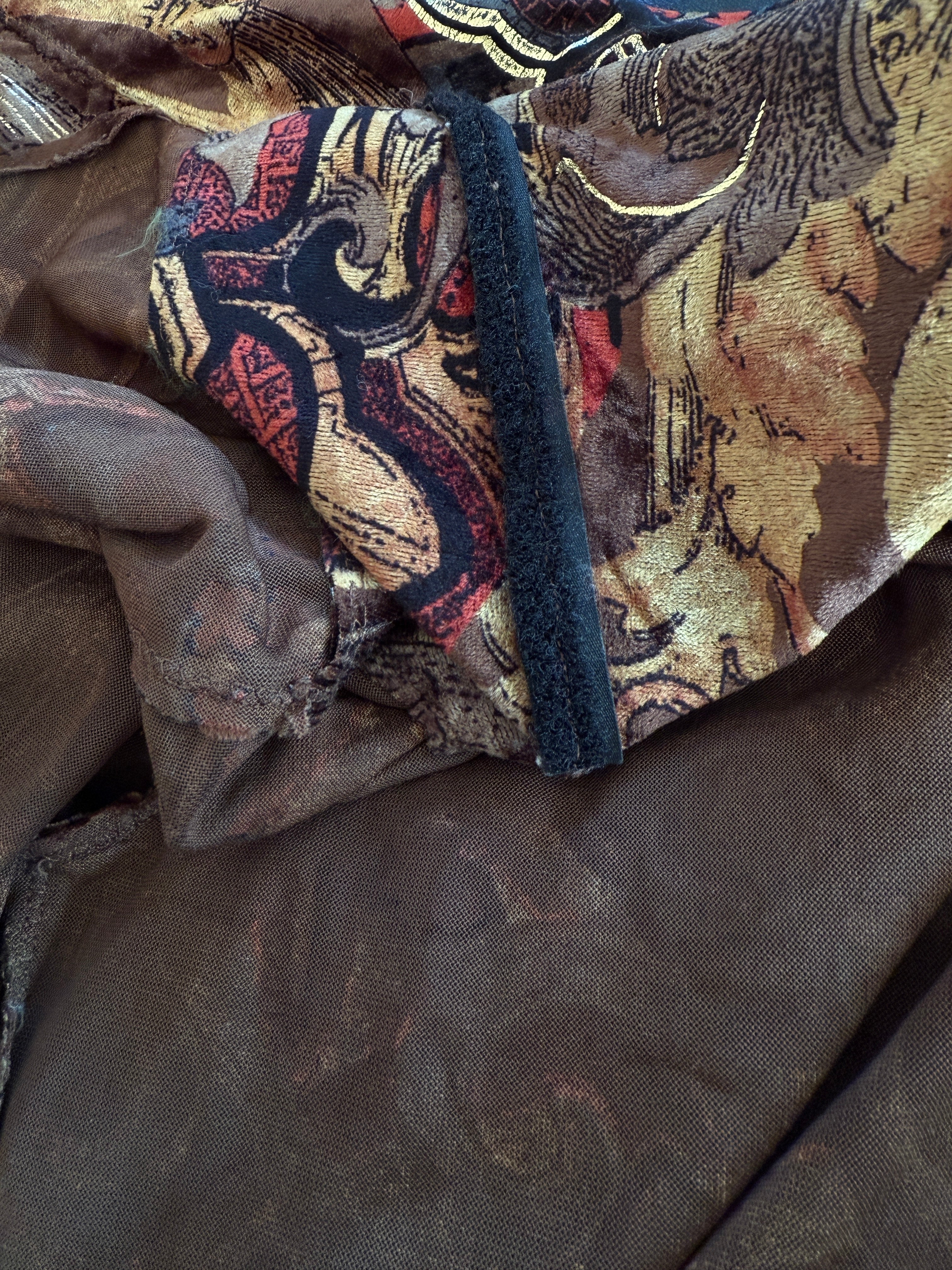 Camicia velluto barocco anni '90