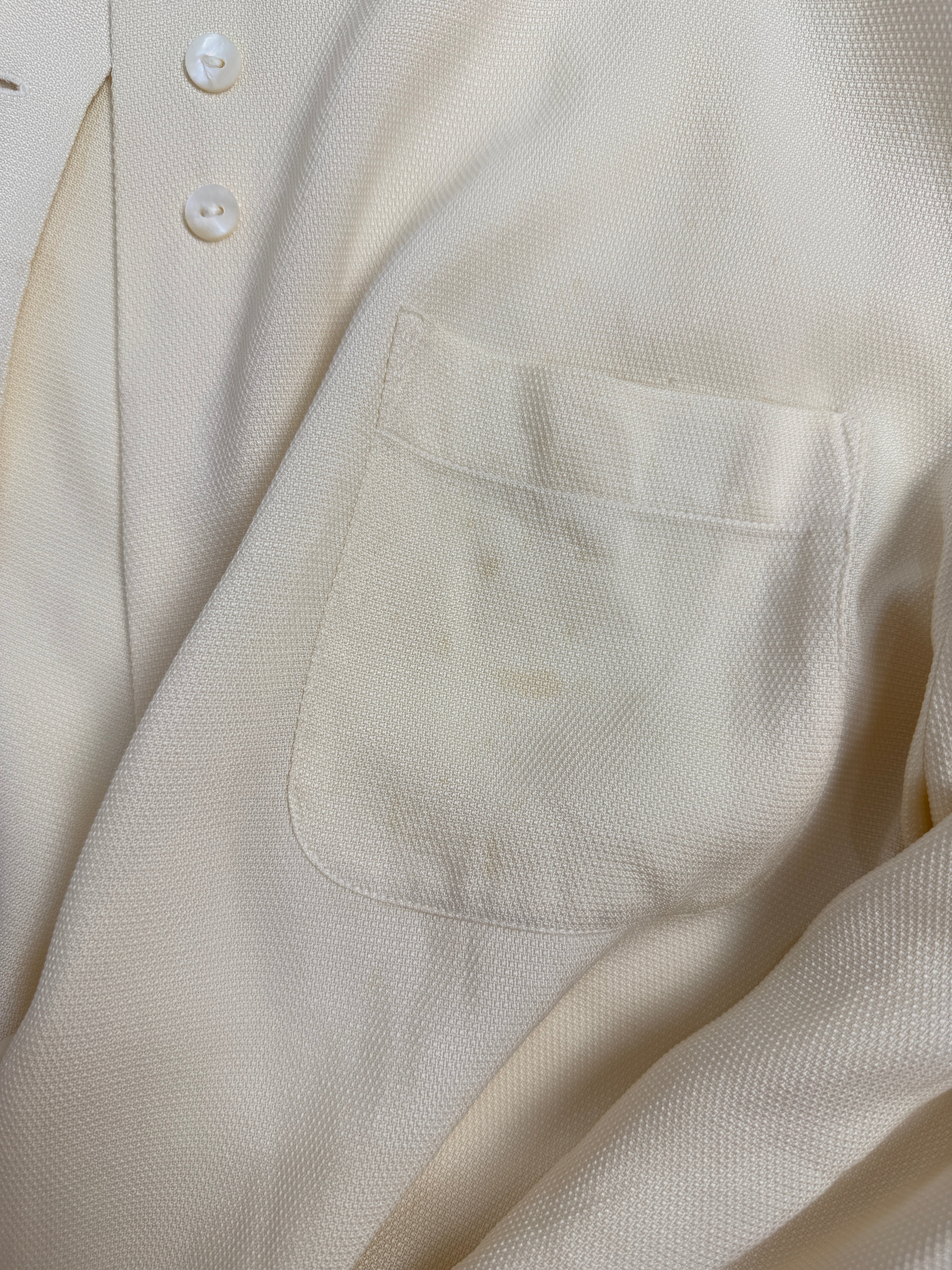 Camicia Balloon in Pura Seta Anni '80 - Taglia L
