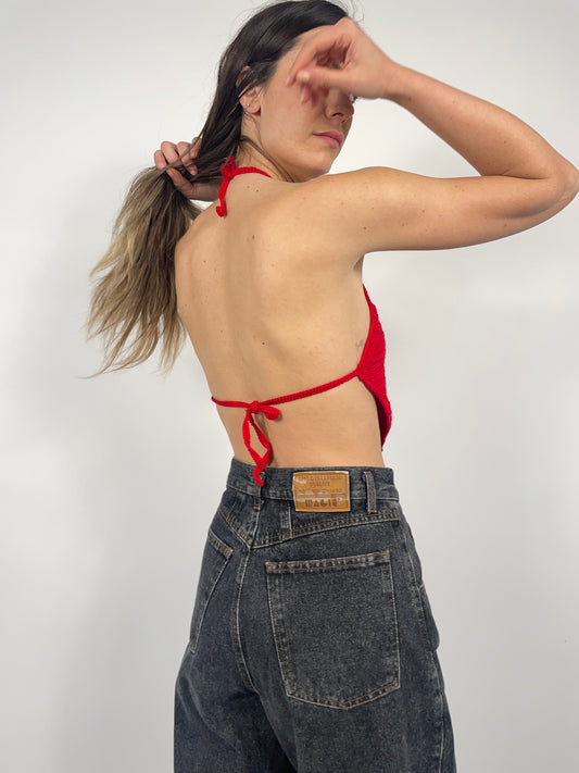 Top triangolo handmade