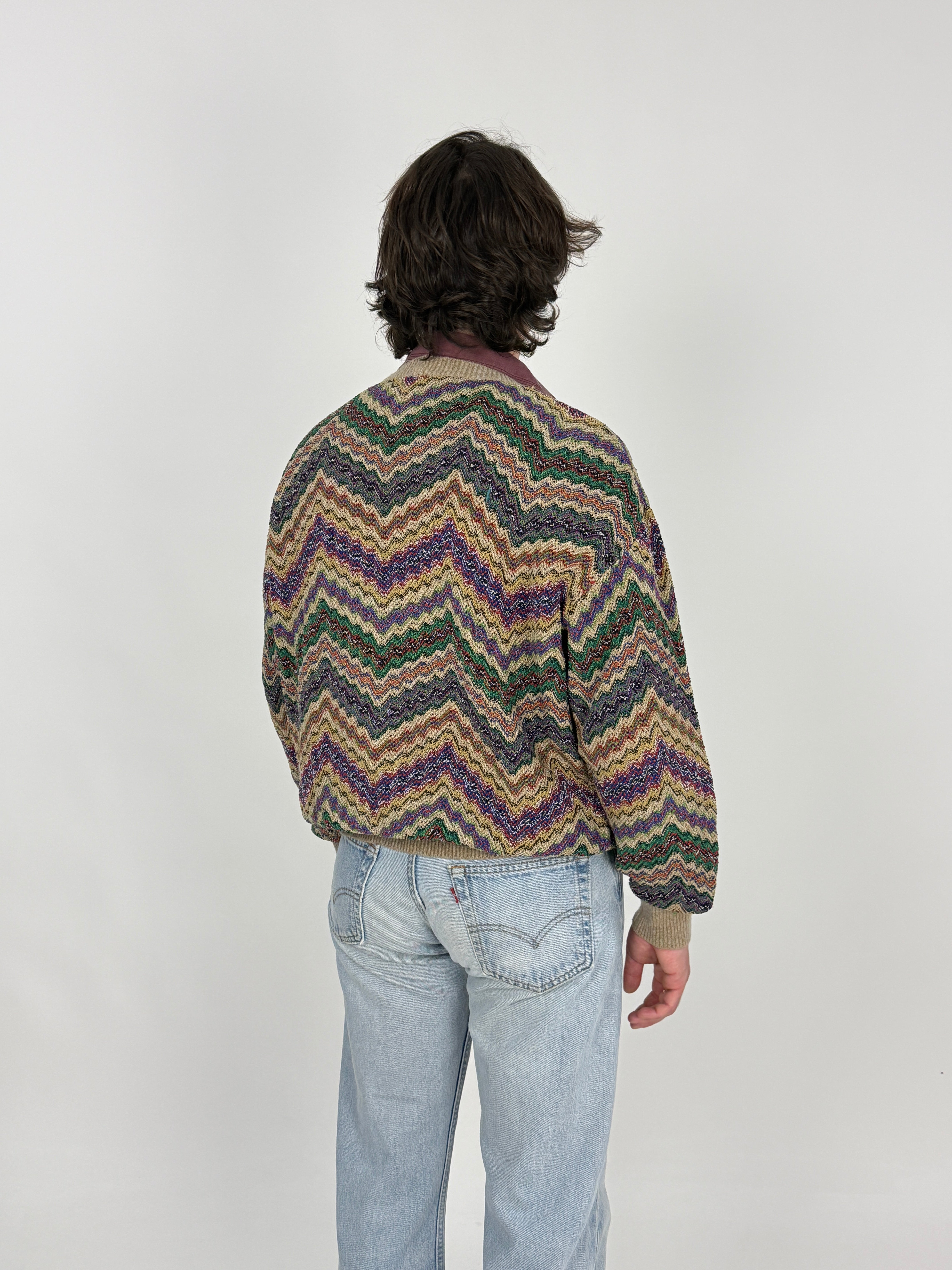 Cardigan Missoni Uomo Anni '70/'80 - Pezzo d'Archivio - Taglia M