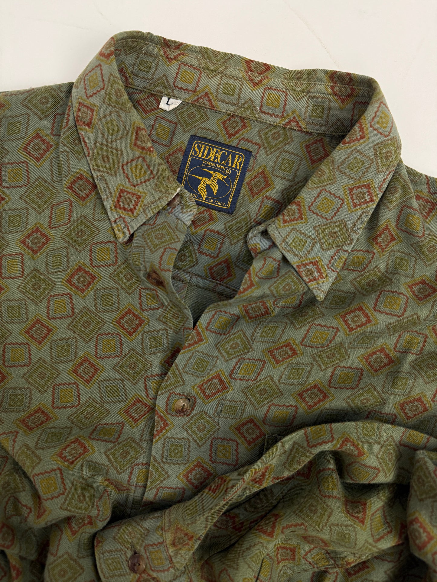 Camicia in cotone fantasia