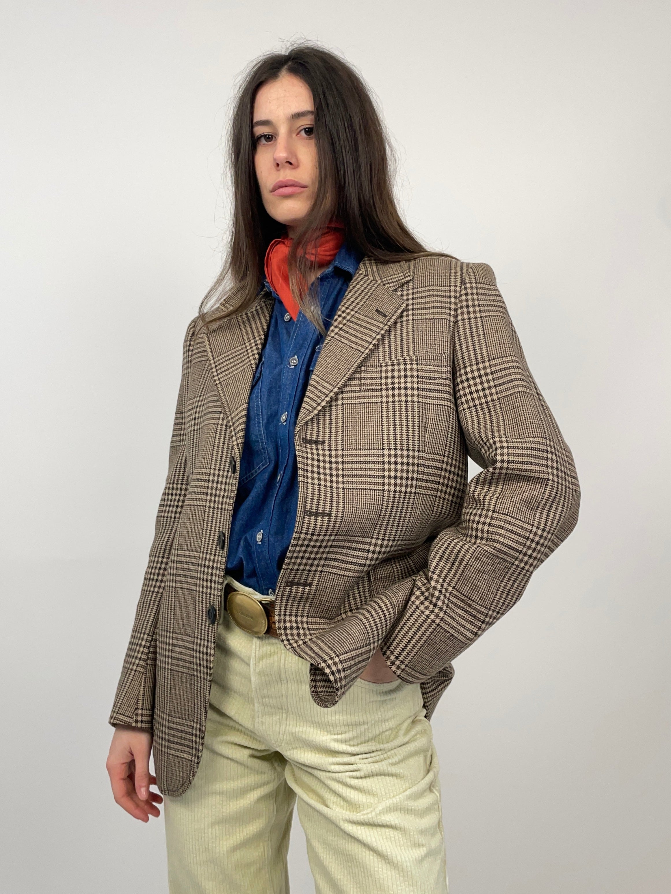 giacca-vintage-donna-in-principe-di-galles