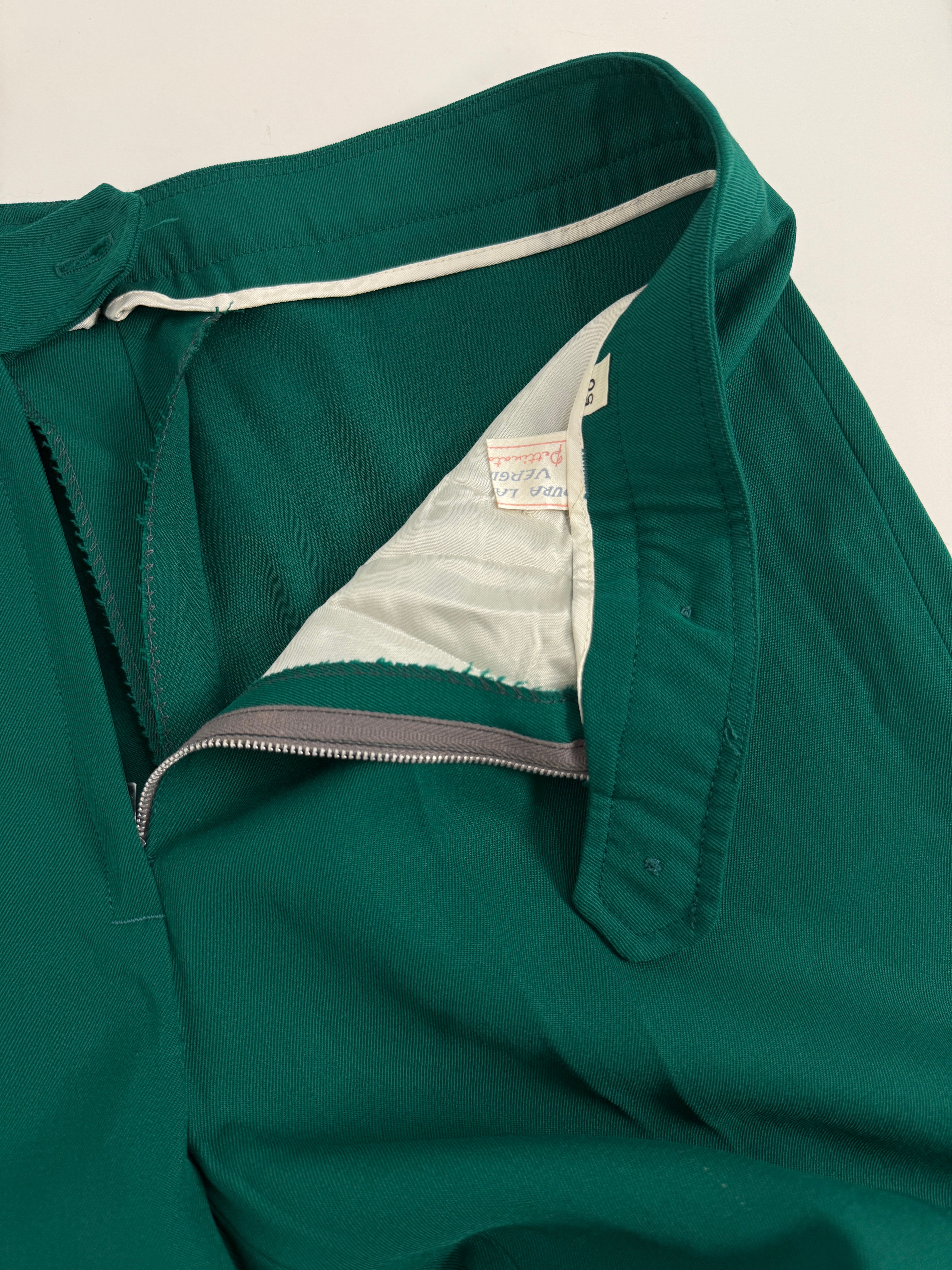 Pantaloni a zampa in pura lana anni '70 - Fangovintage