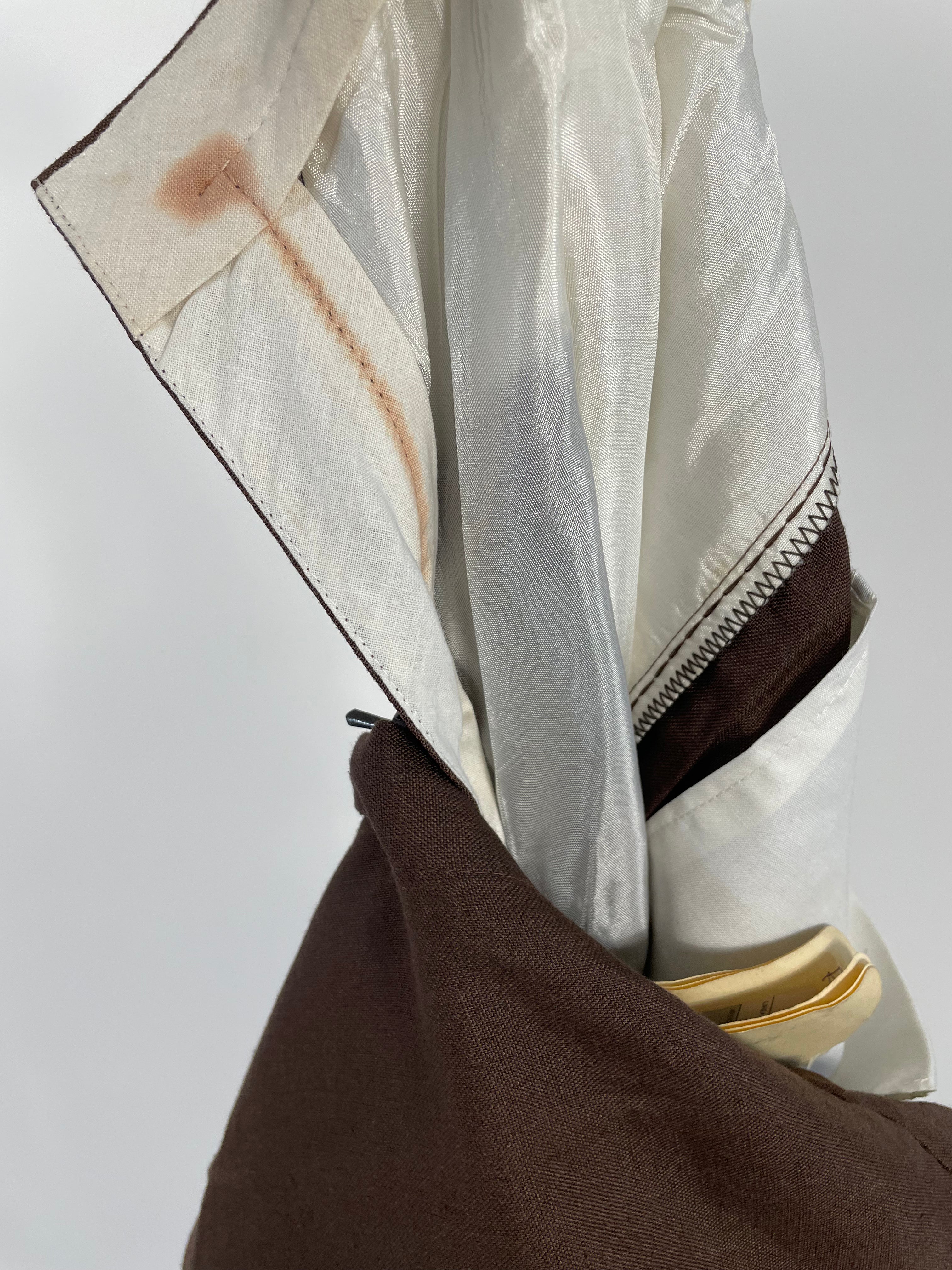 Pantalone anni '70 in misto lino