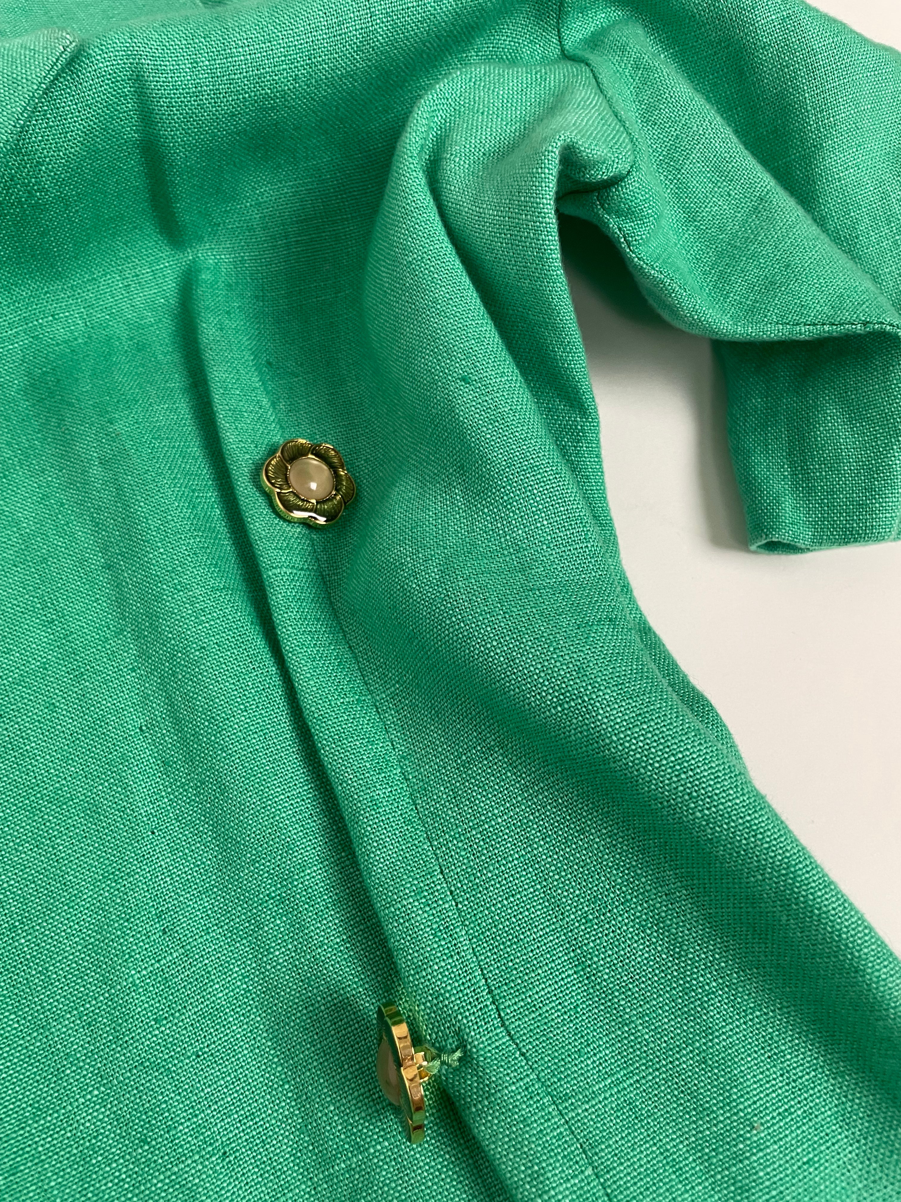 Abito chemisier sartoriale in lino - Fangovintage