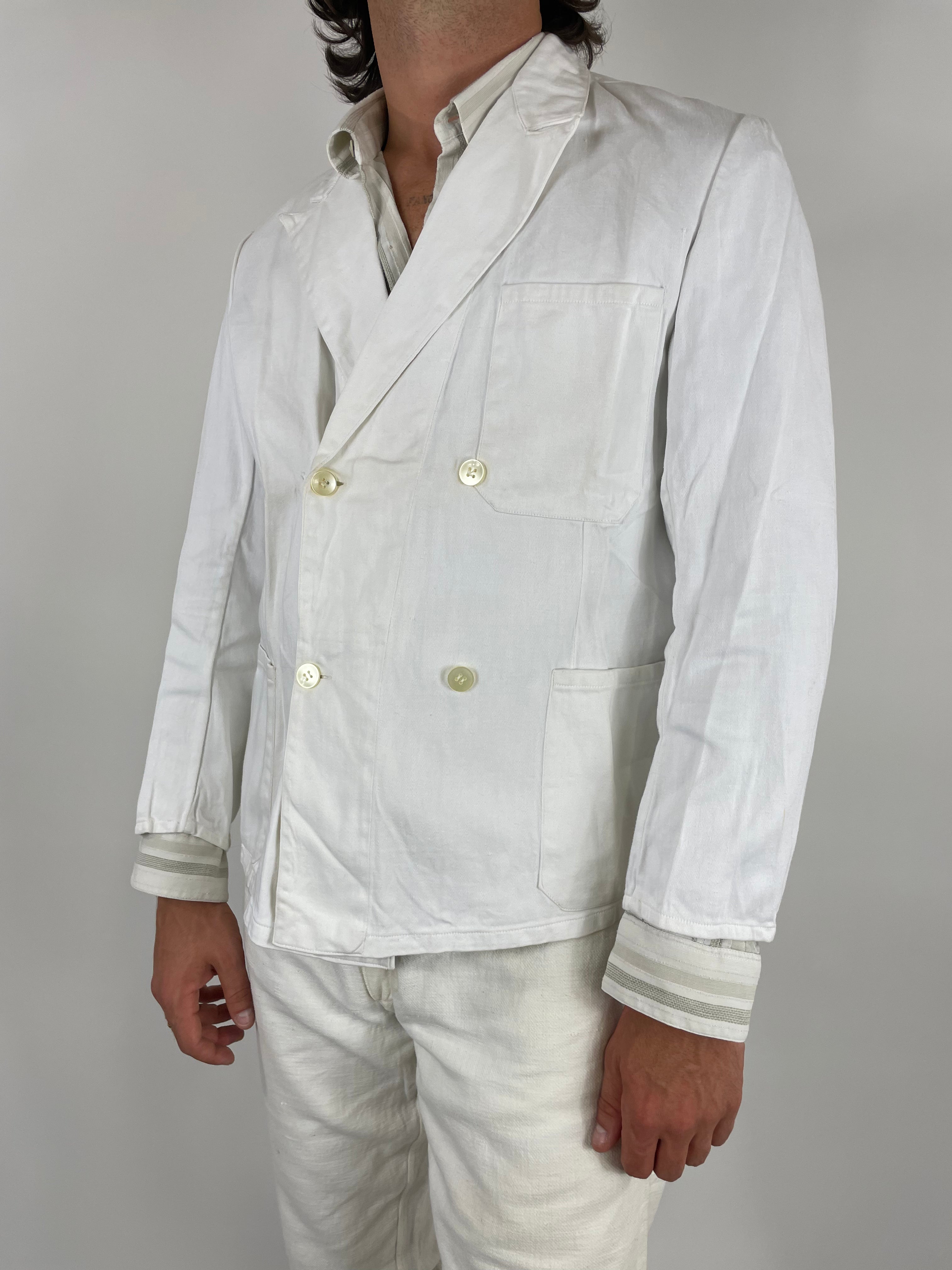 Zweireihige Jacke im Stil der 1970er Jahre