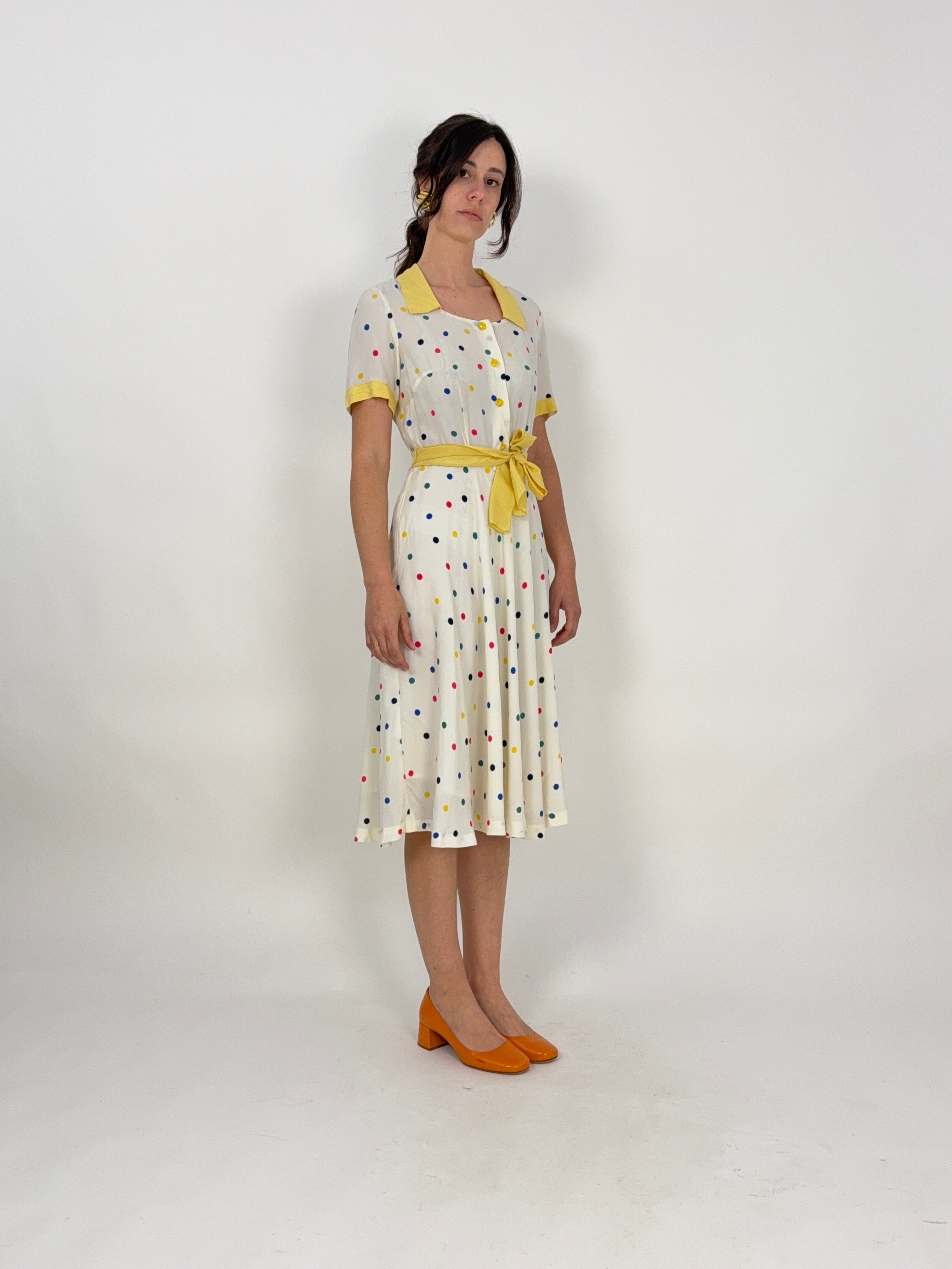 1970s pure silk dress
