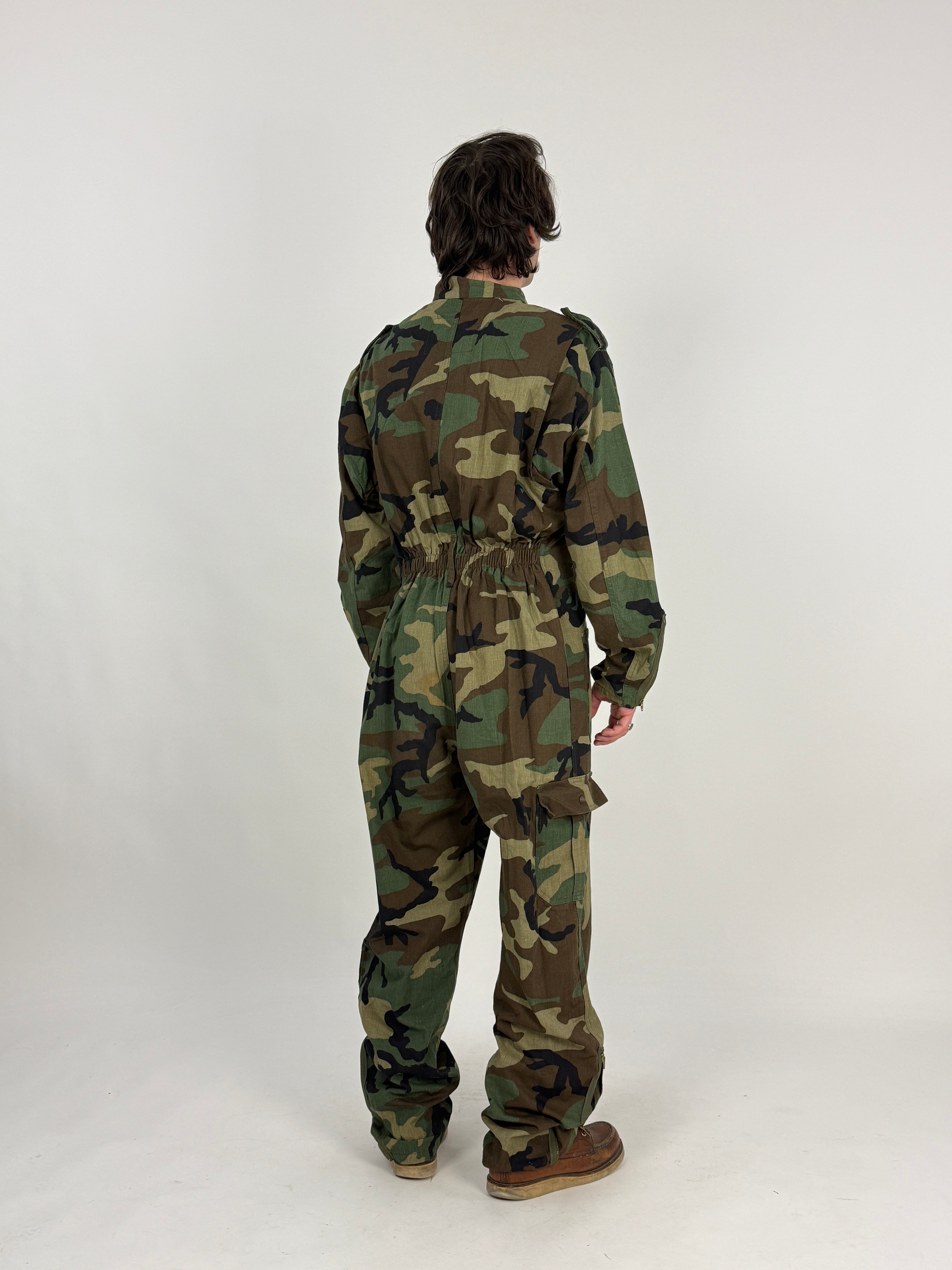 Tuta intera U.S. Air Force M65 woodland camouflage - vista posteriore