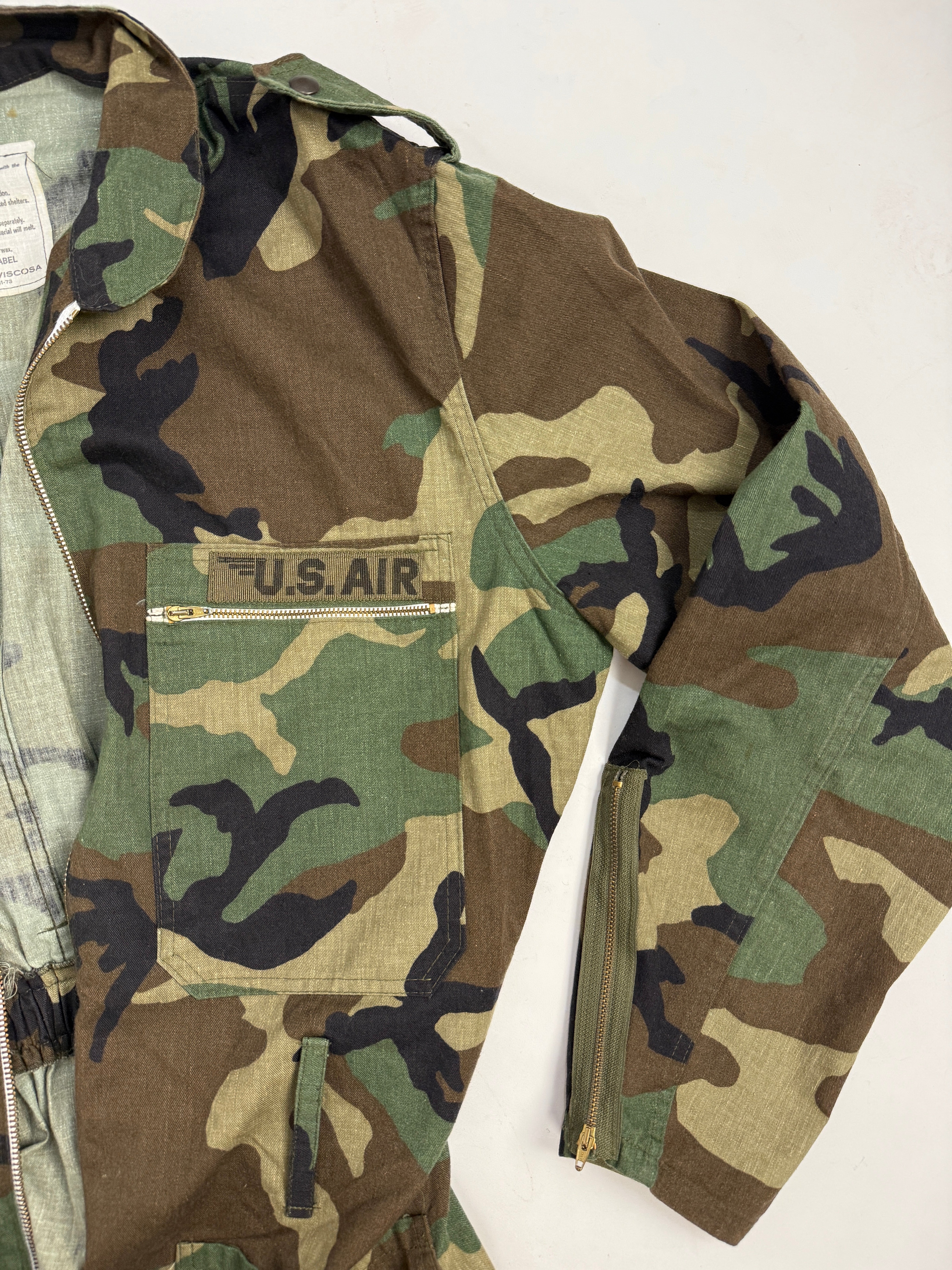 Tuta Militare Vintage Anni '80 Woodland US Air Style - Made in Italy
