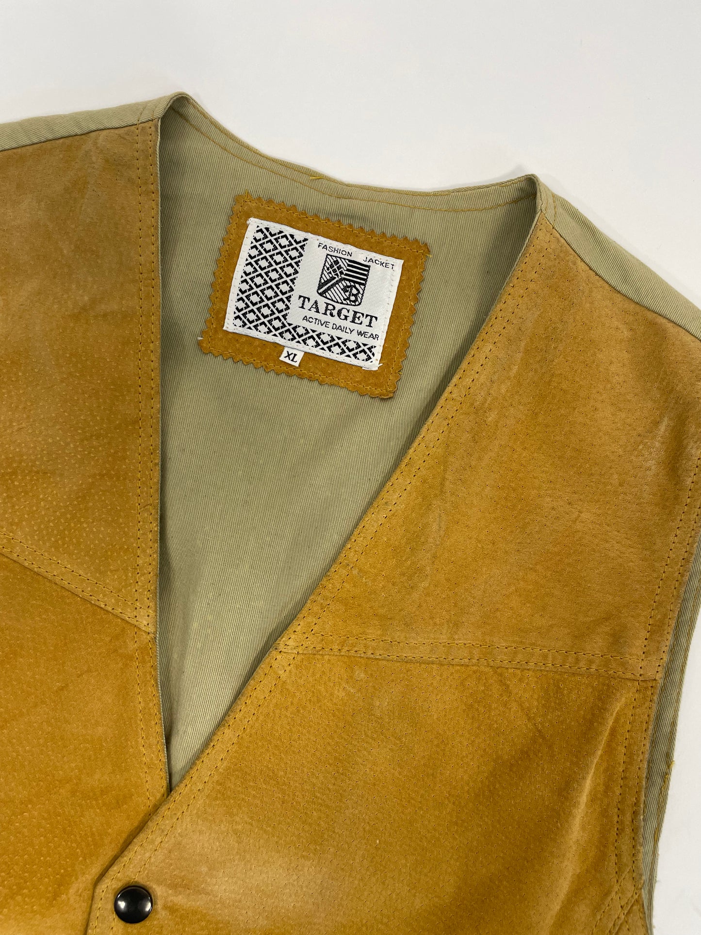 Gilet anni '90 in vera pelle