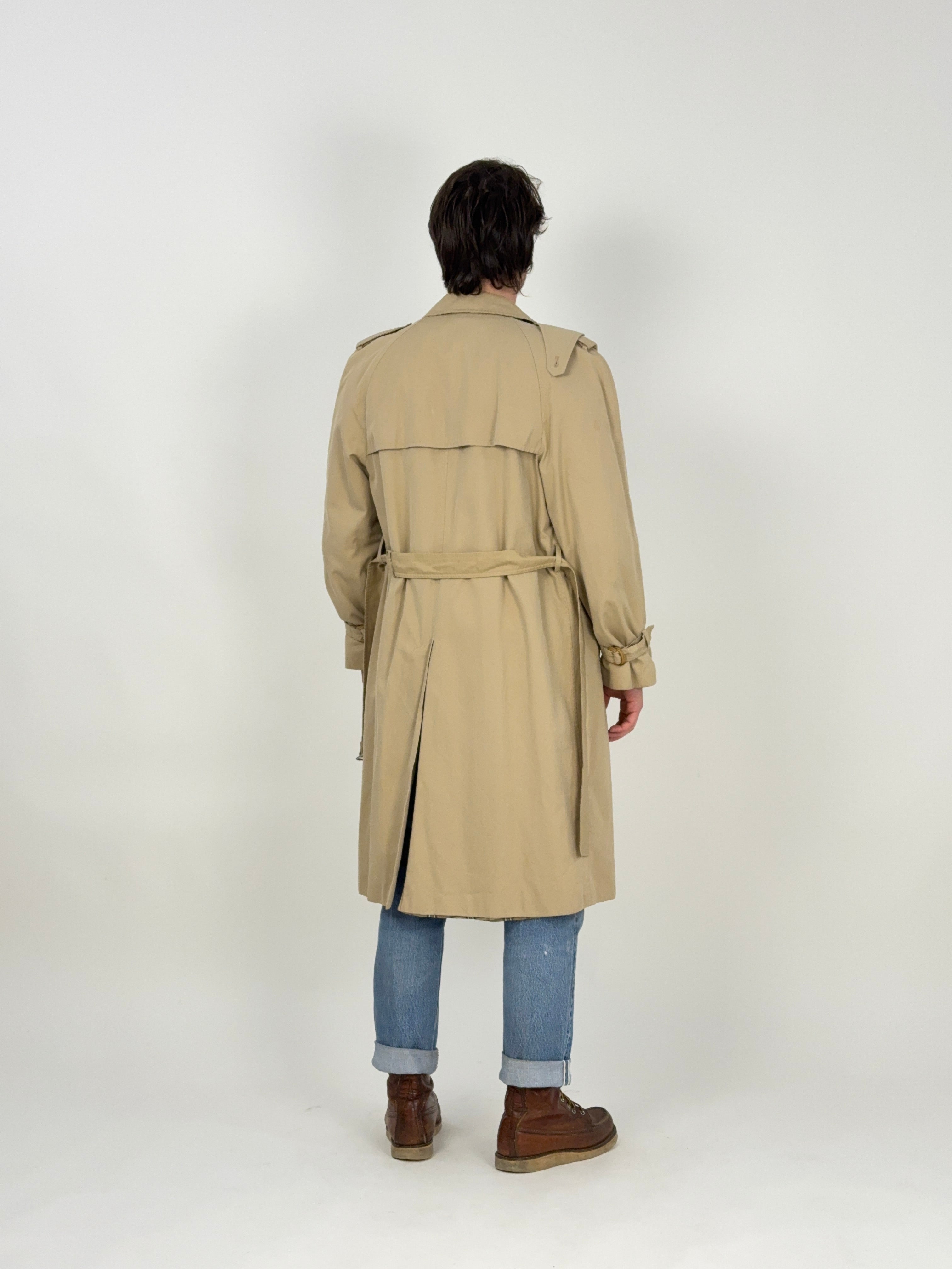 Trench San Giorgio con fodera tartan