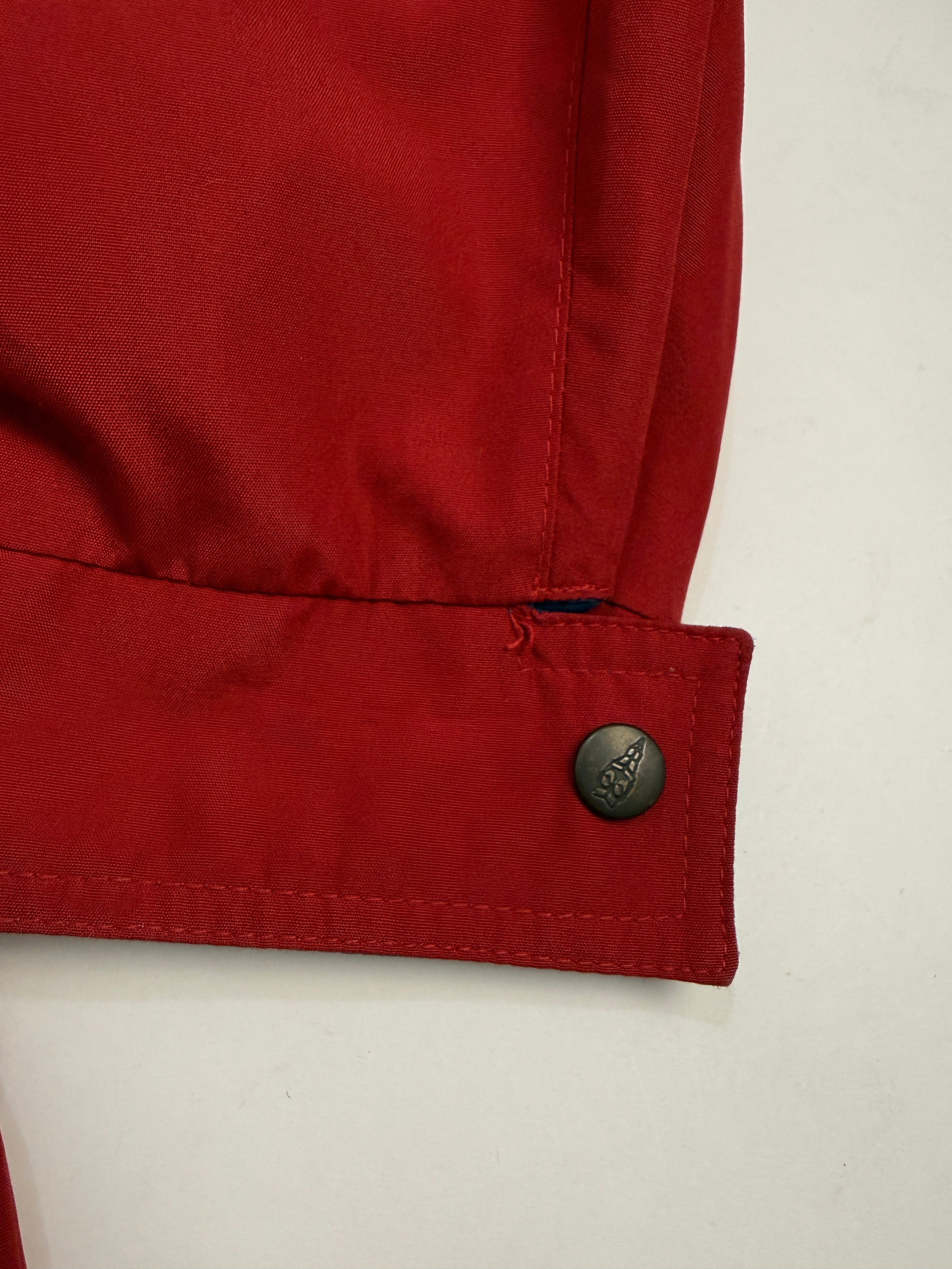 Giubbotto London Fog anni '70 in cotone rosso