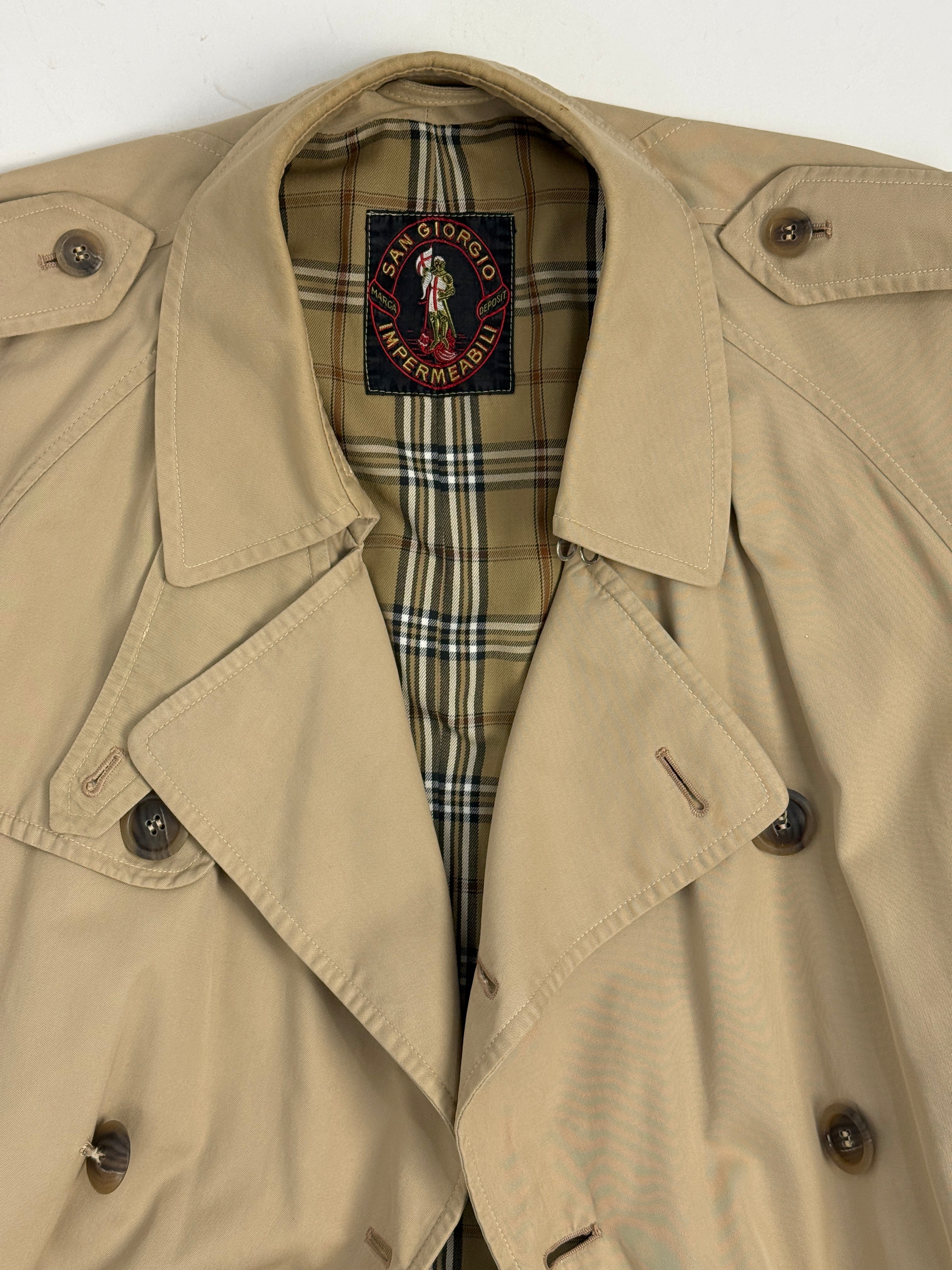 Trench San Giorgio con fodera tartan