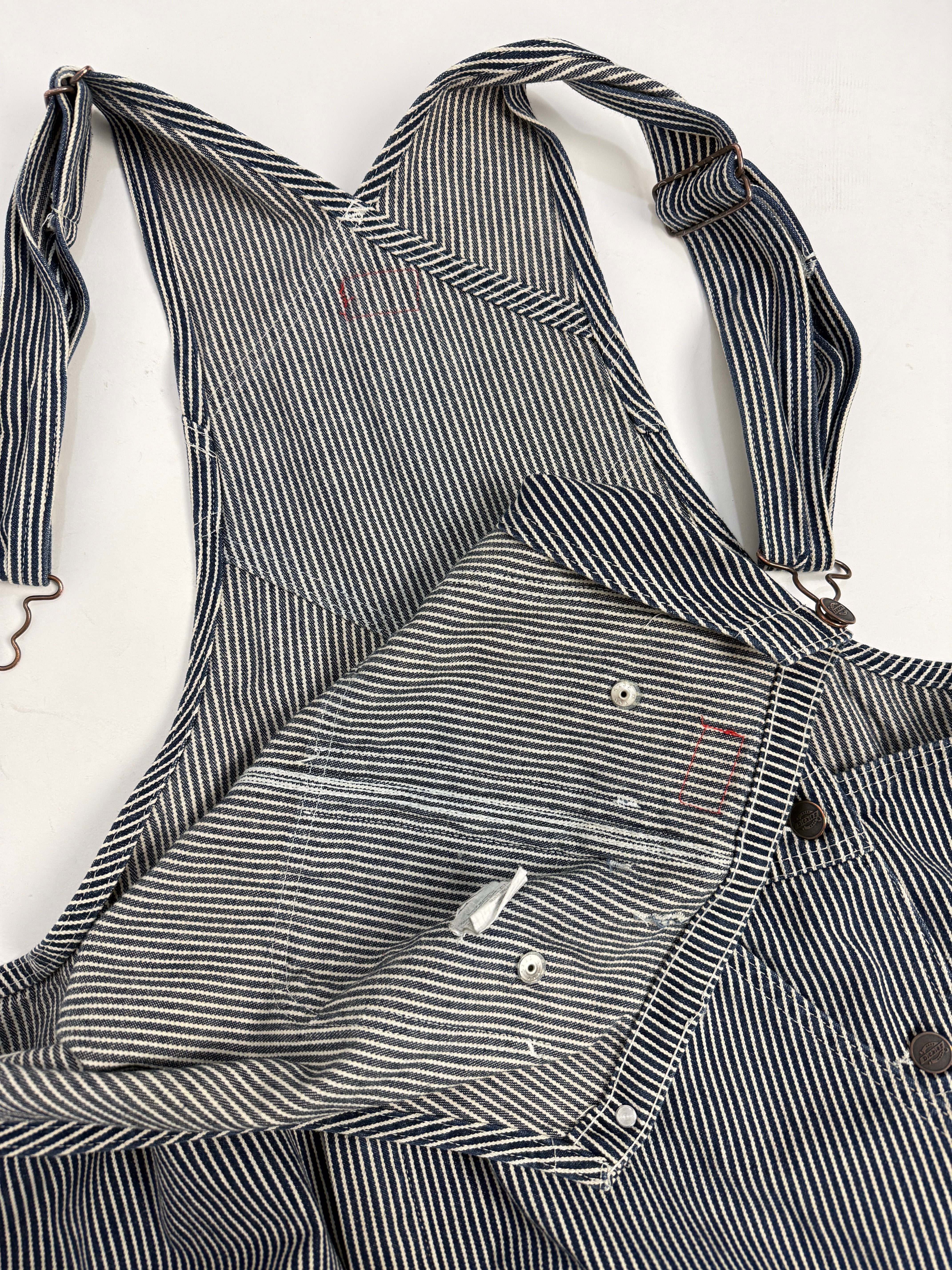 Salopette Dickies vintage Hickory Stripe - Overalls Workwear a righe