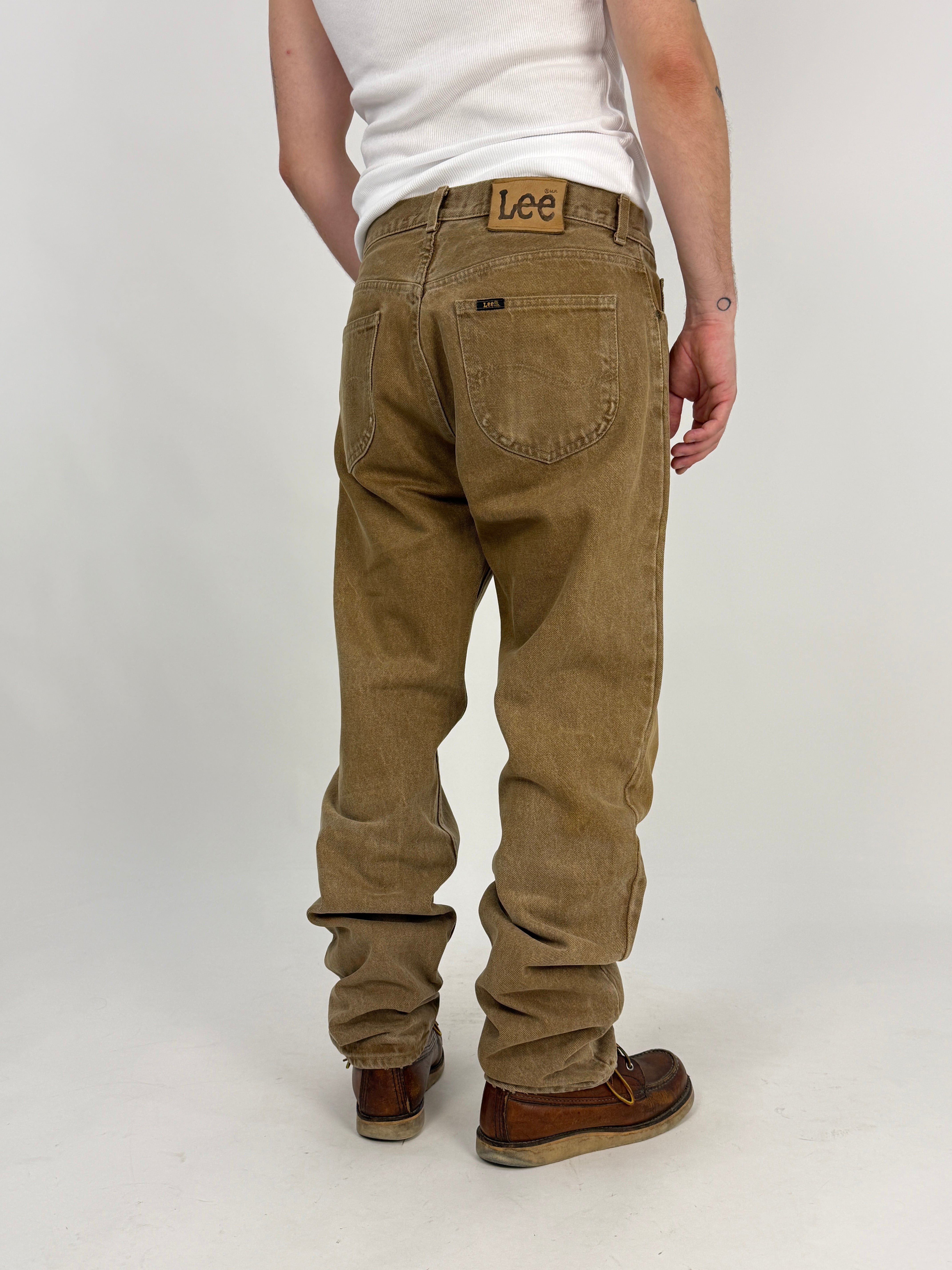 Jeans vintage Lee Riders khaki W36 - vista posteriore modello
