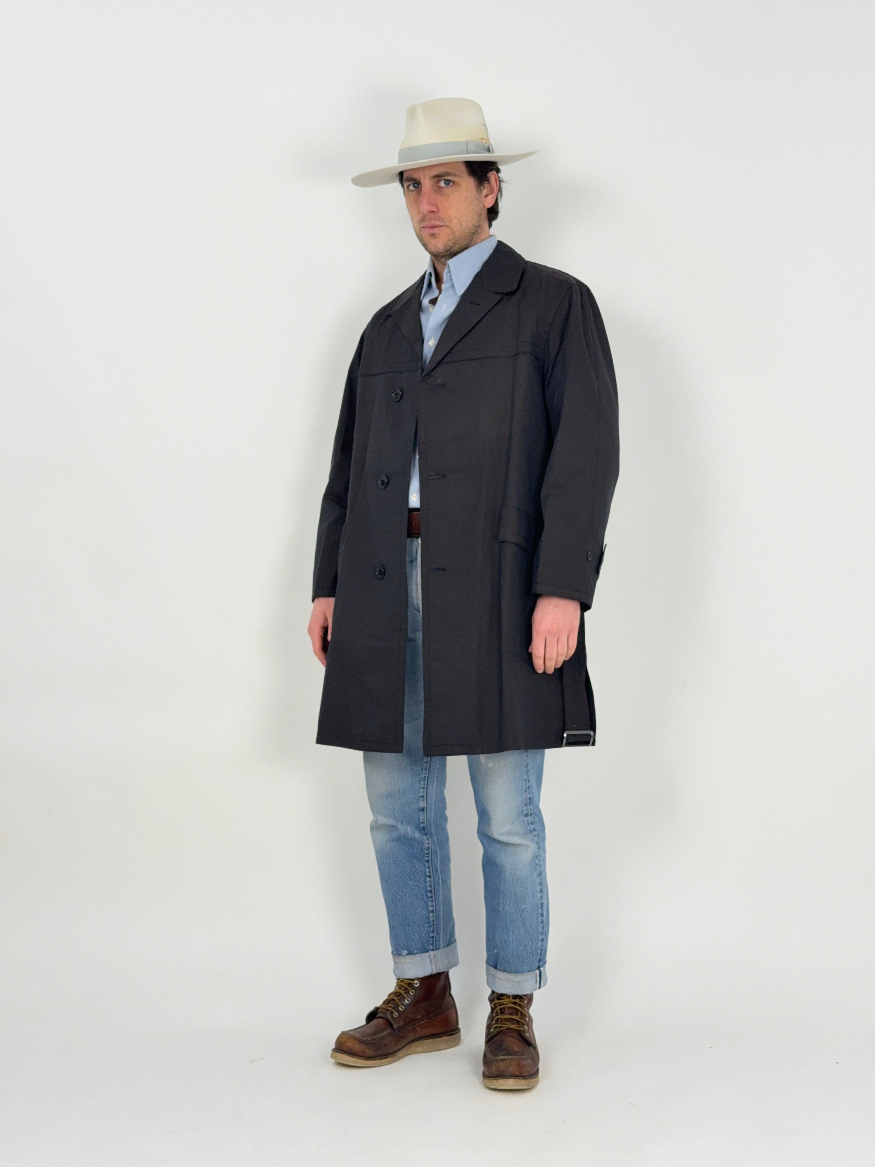 Trench anni '70 con fodera in lana