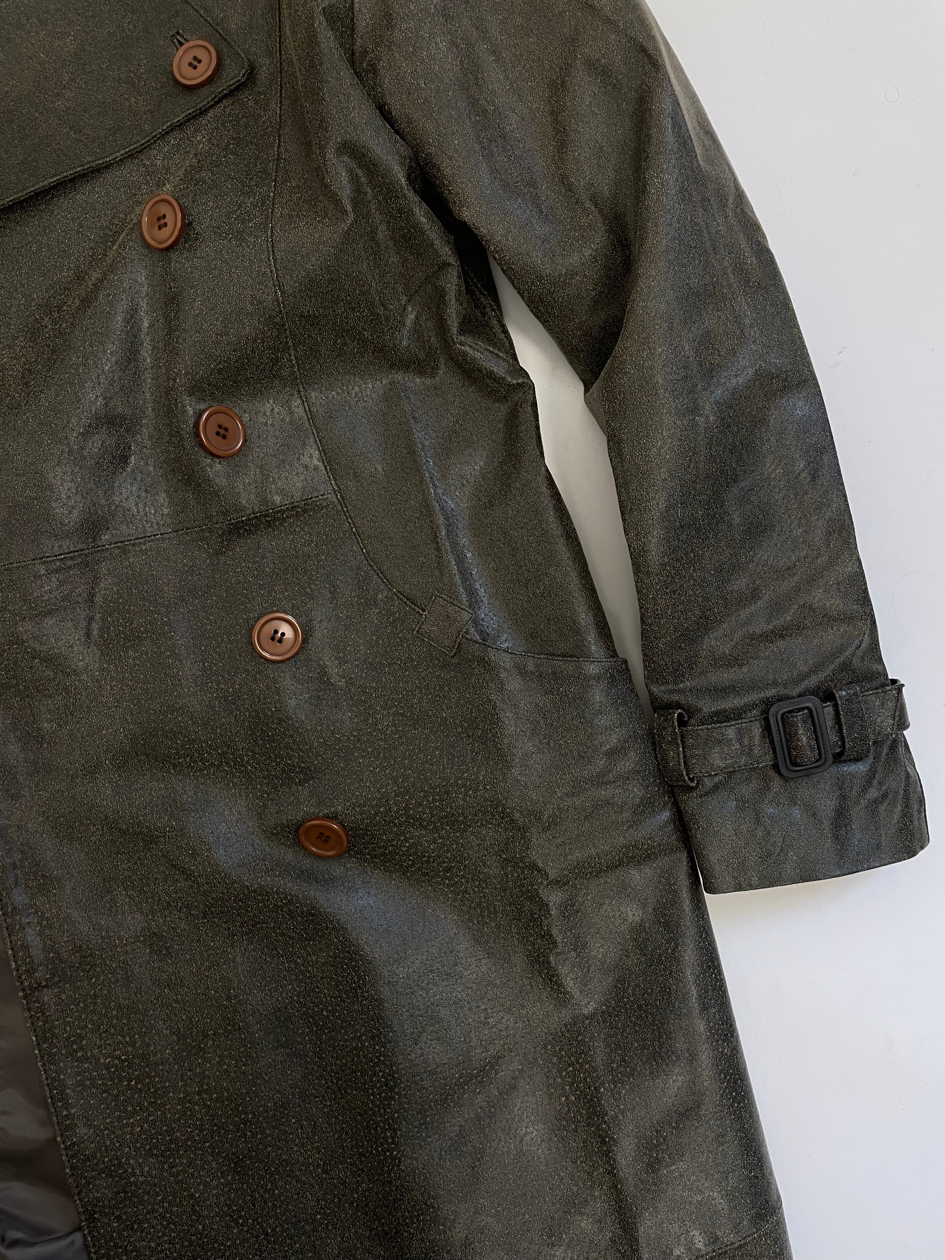 Long leather jacket