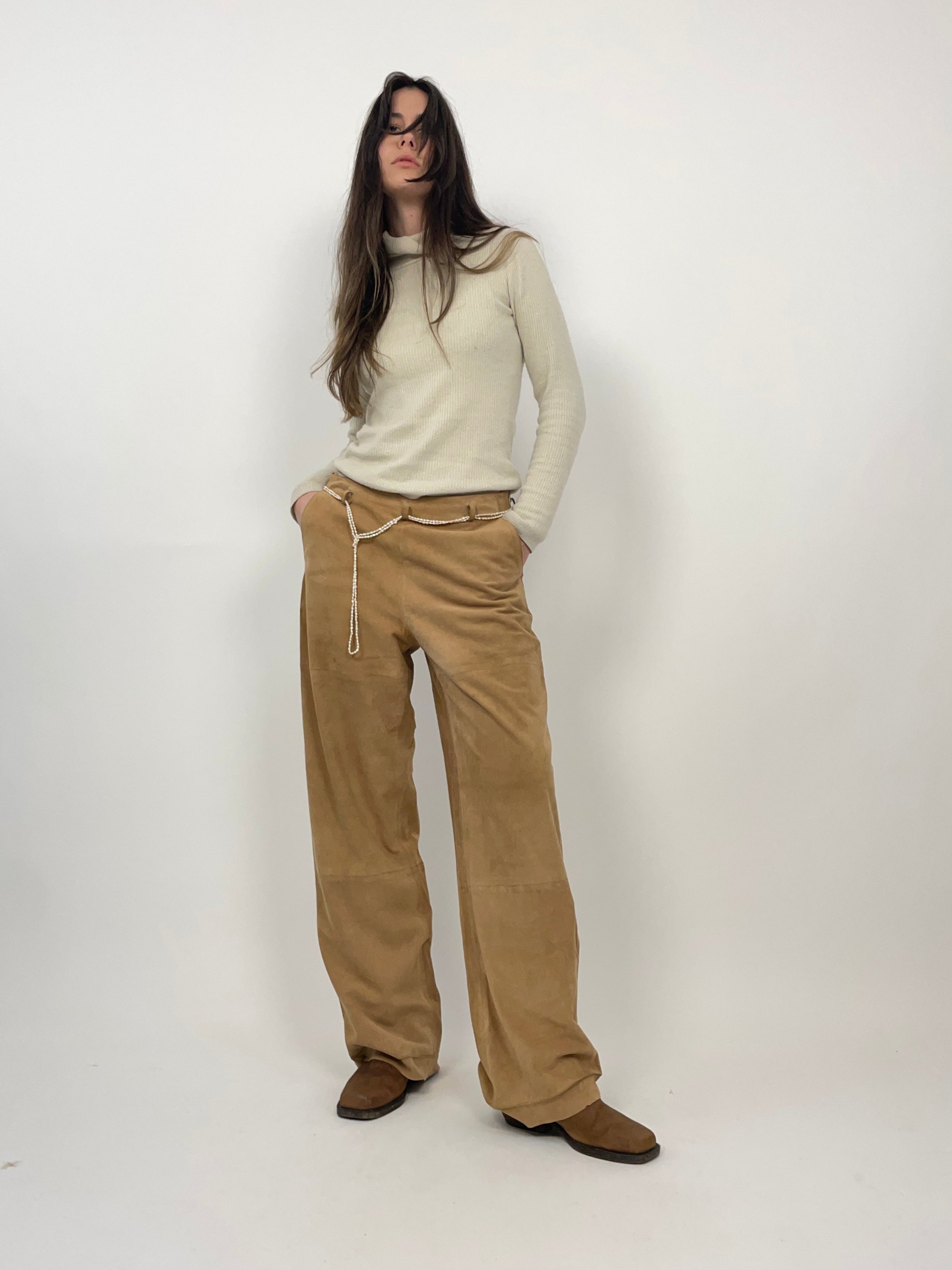 Pantaloni in camoscio vintage