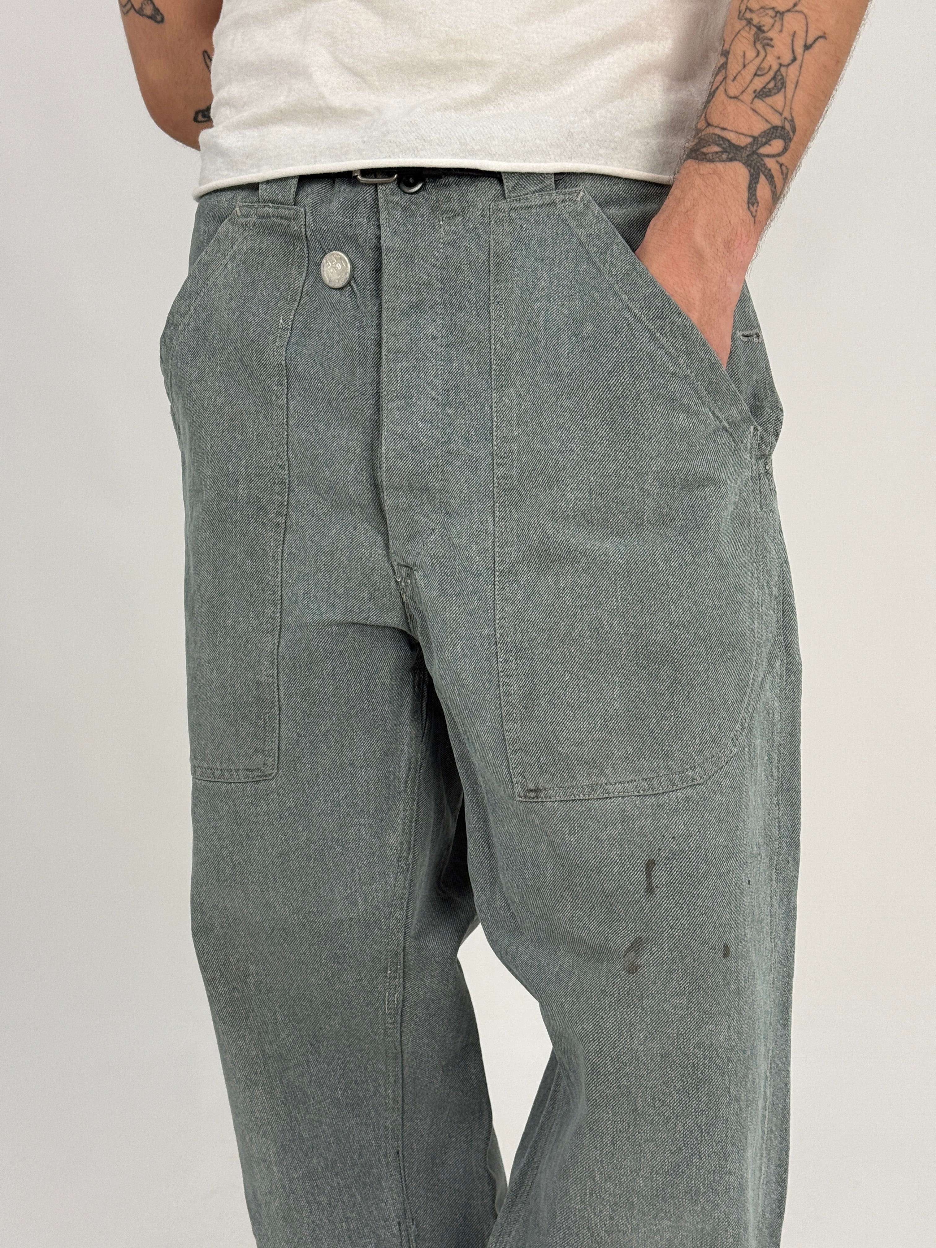 Pantaloni Militari da Lavoro Svizzeri Anni '60/'70