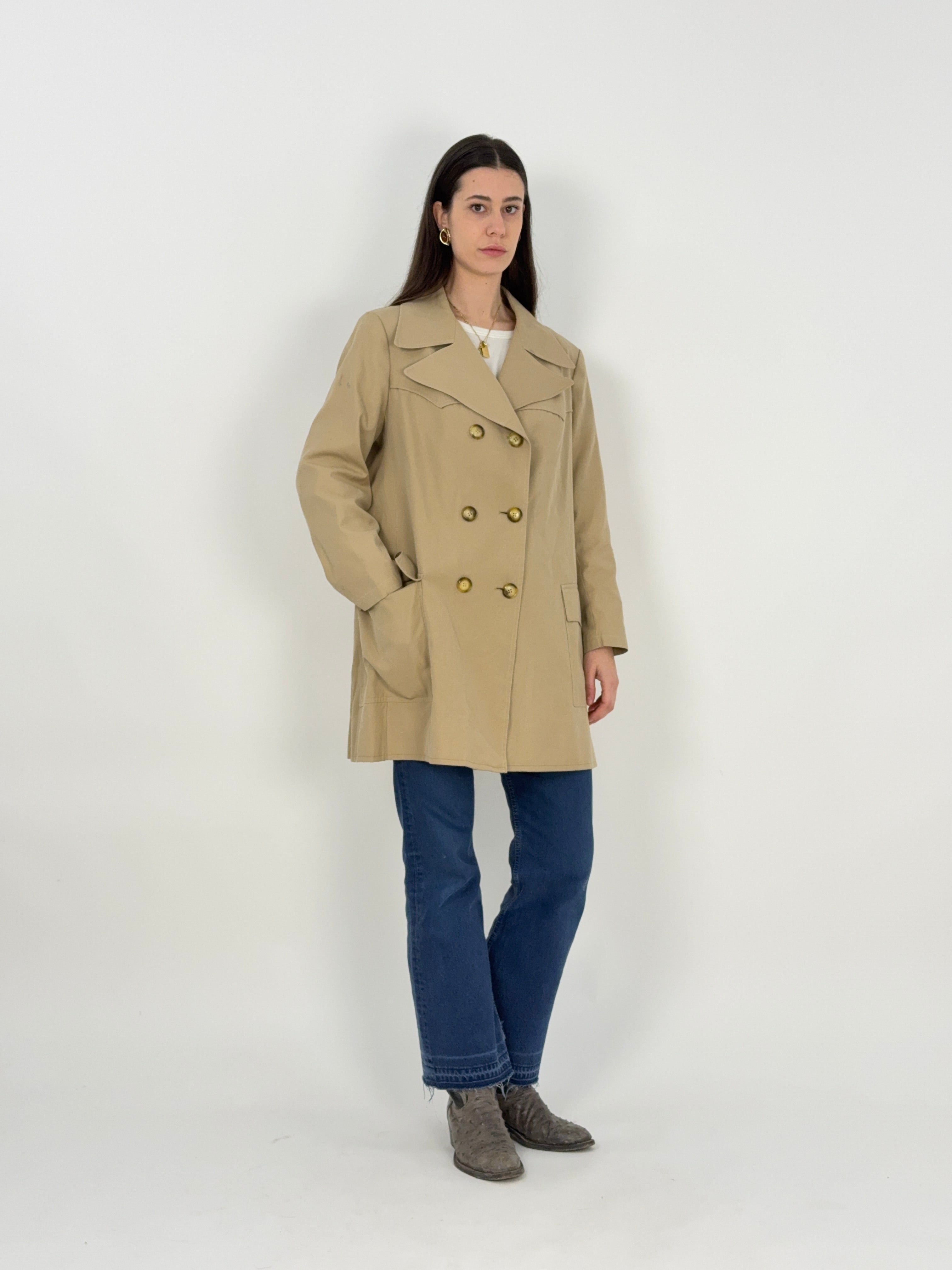 Trench doppiopetto anni '60