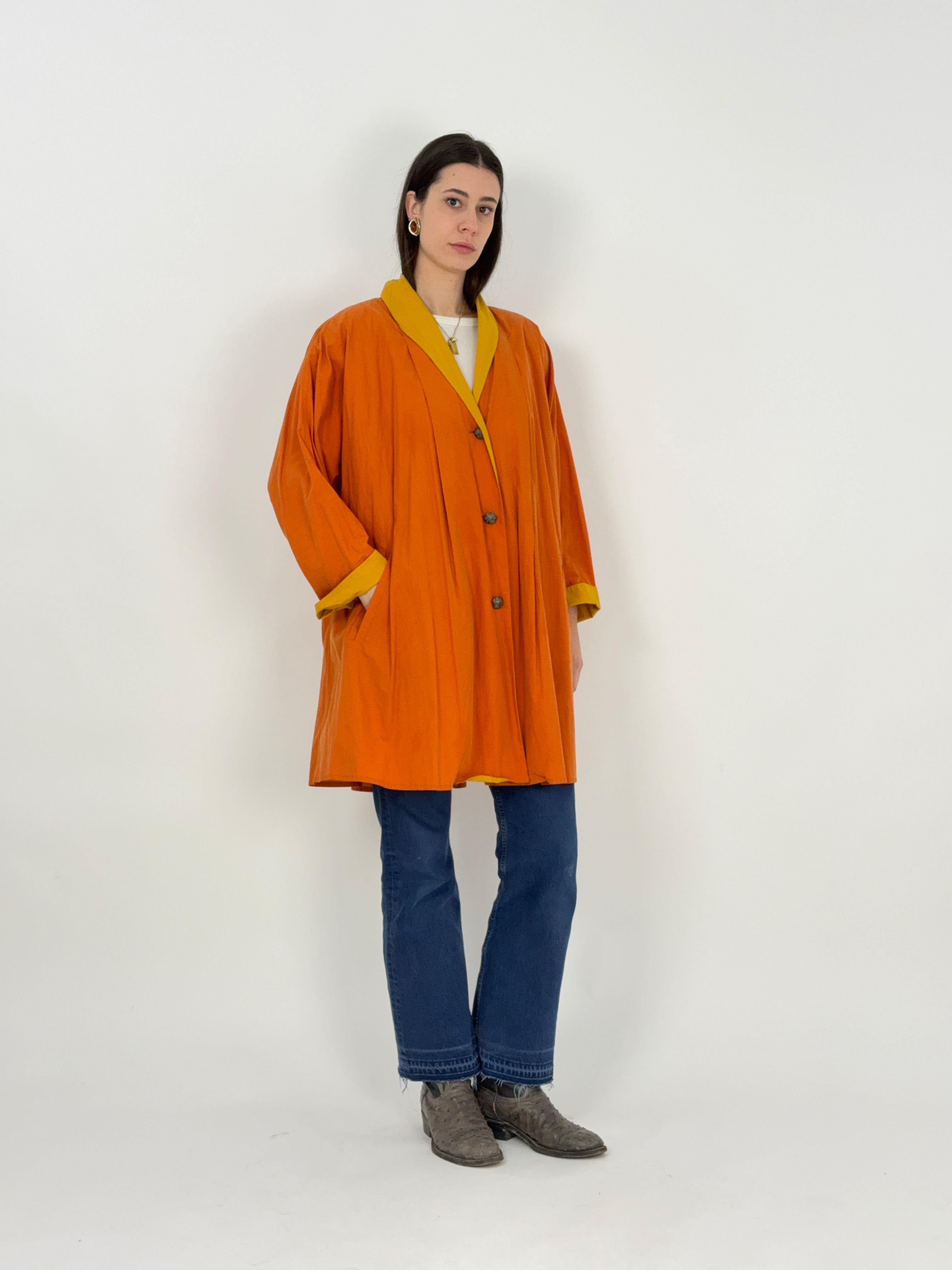 Soprabito Marella in cotone bicolore