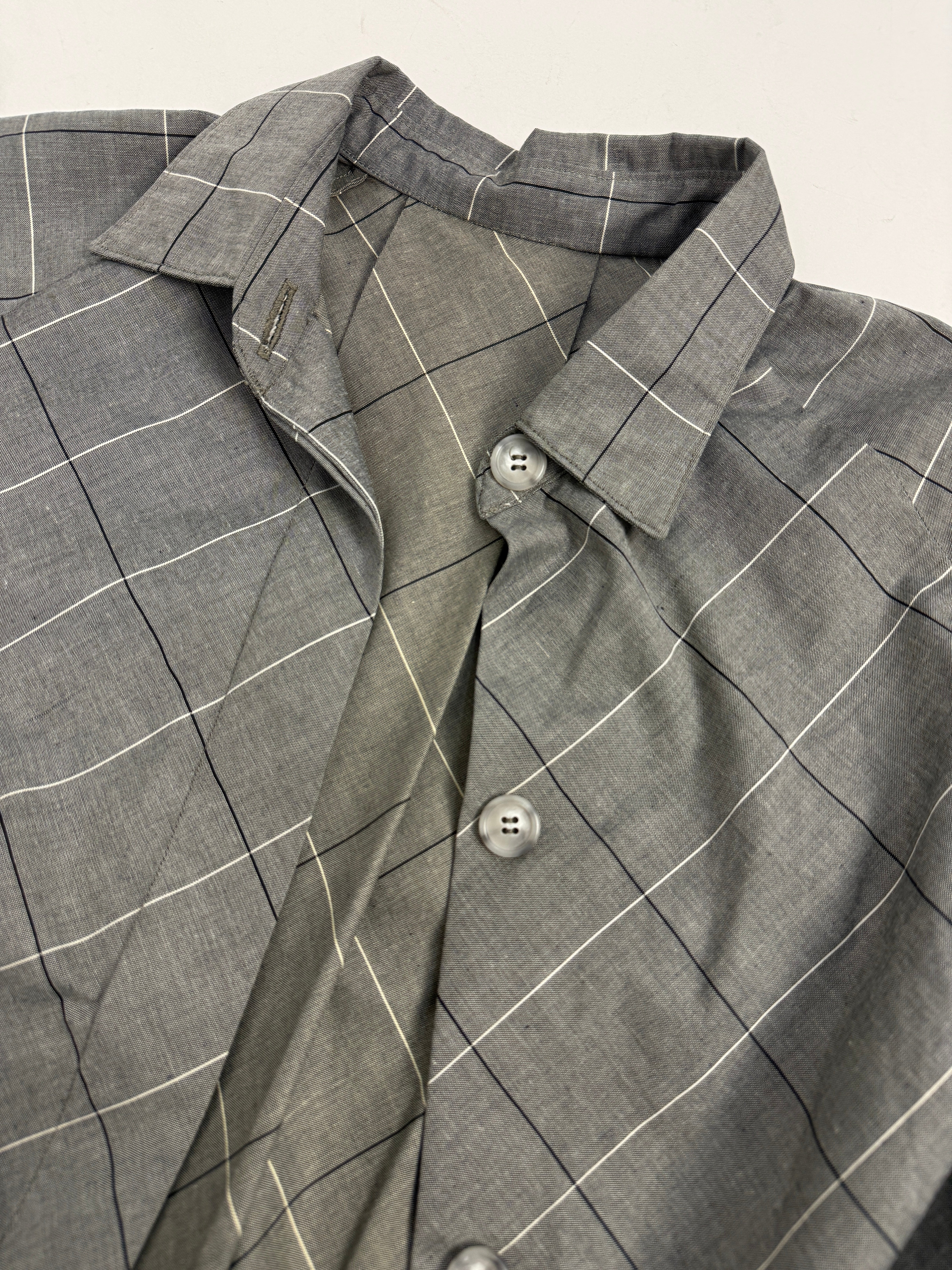 Spolverino sartoriale in tessuto a quadri