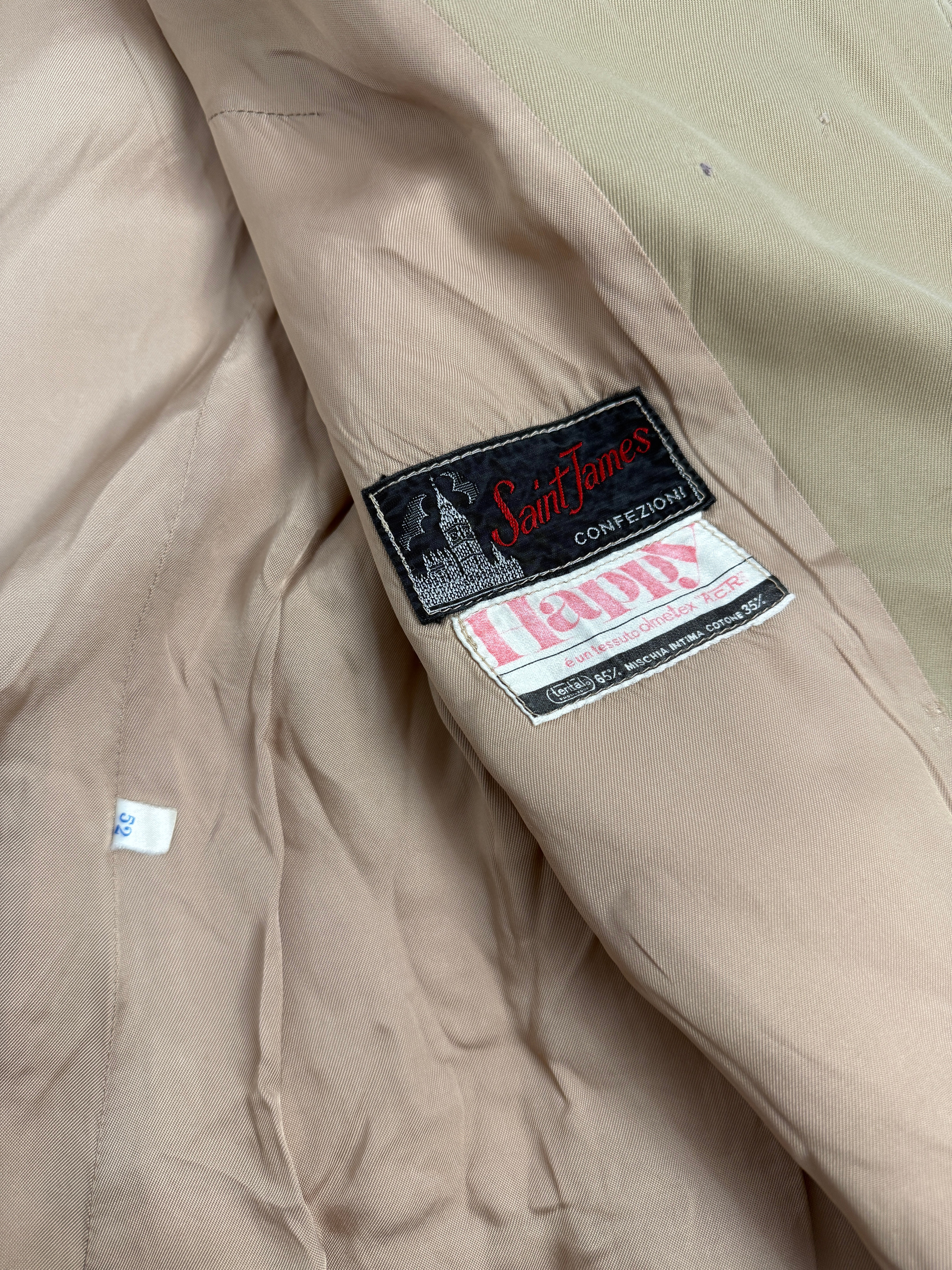 Trench doppiopetto anni '60