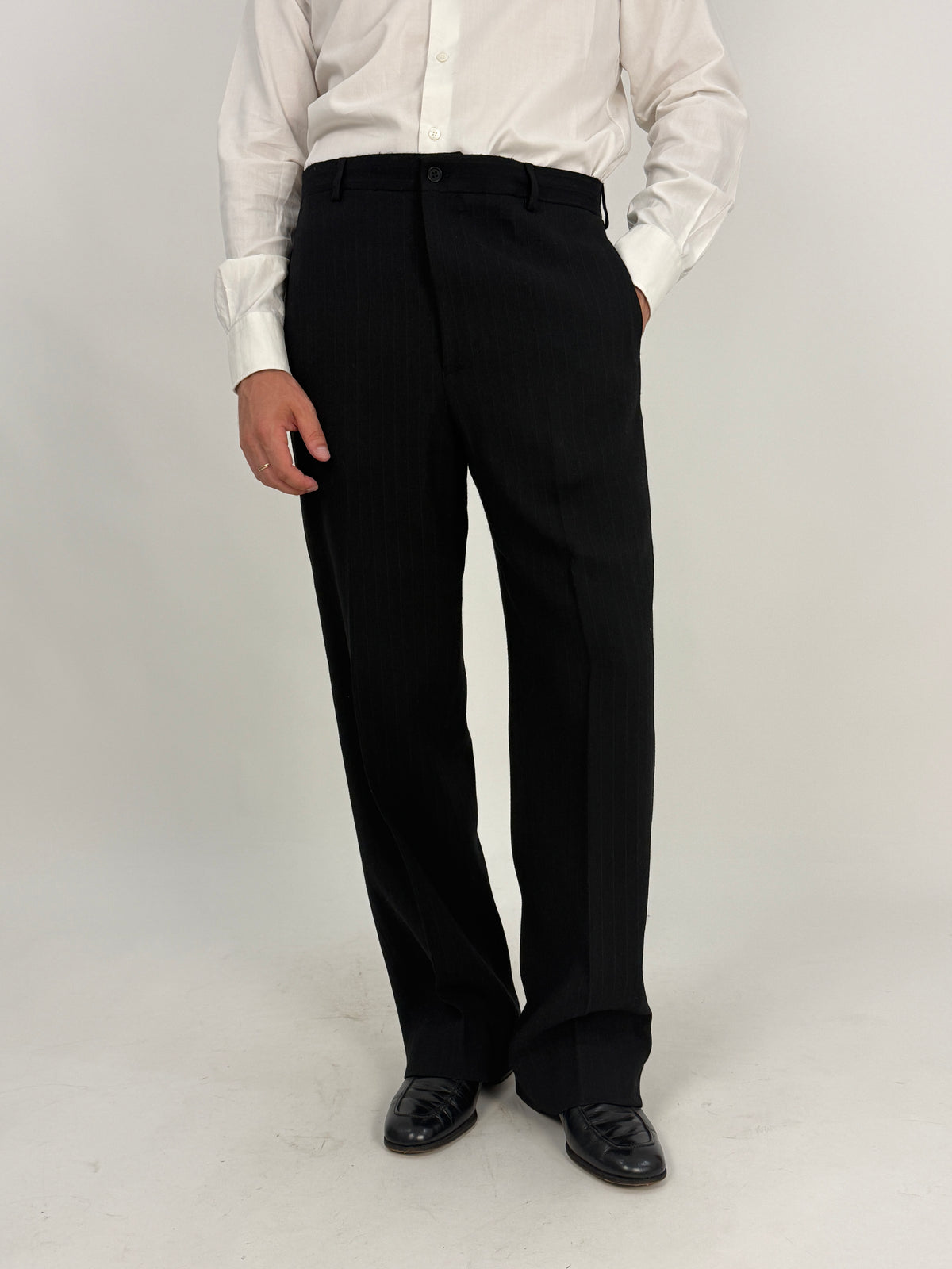 Abito Emporio Armani Vintage Gessato Nero - Taglia 48/50
