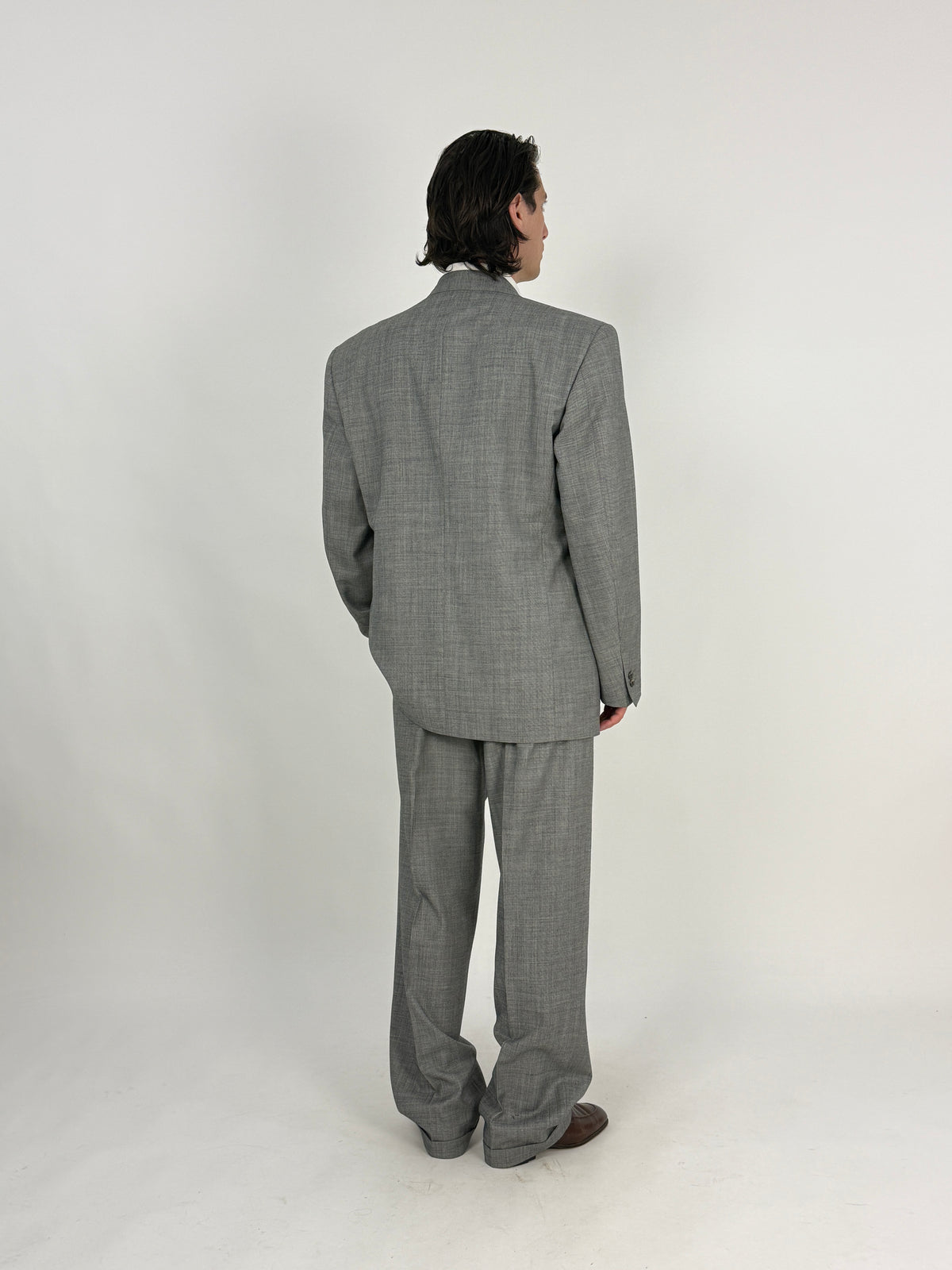 Abito Vintage Corneliani Doppio Petto Grigio - Taglia 54