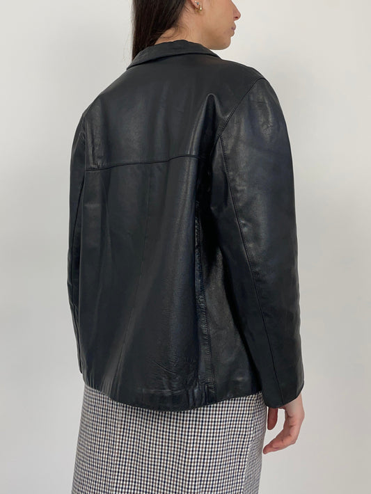 Giacca vintage in vera pelle