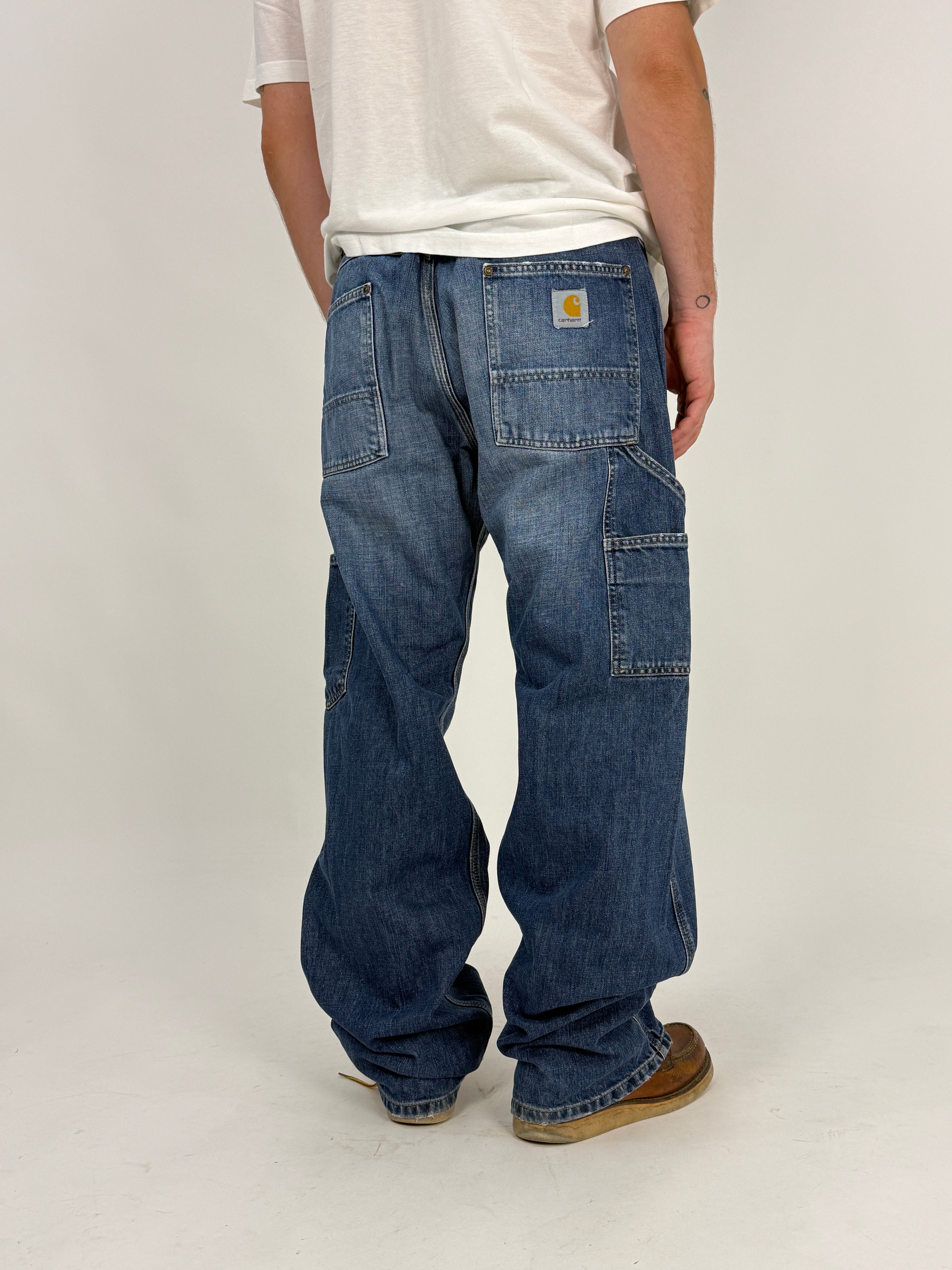 Jeans Carhartt Carpenter vintage denim - vista posteriore