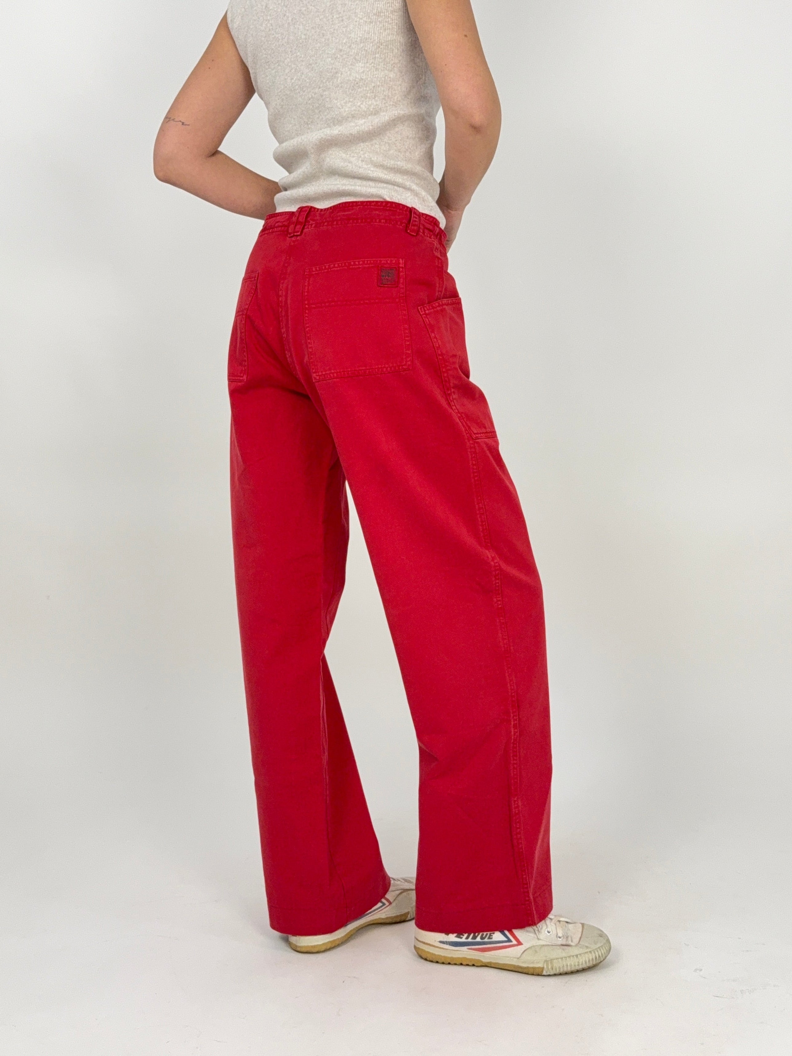 Pantaloni vintage Think Pink - Taglio Wide Leg con Coulisse