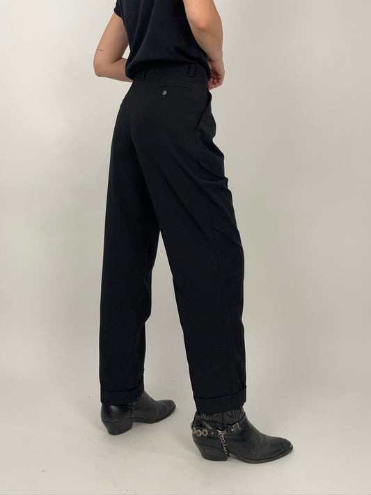Pantaloni sartoriali vintage in misto viscosa