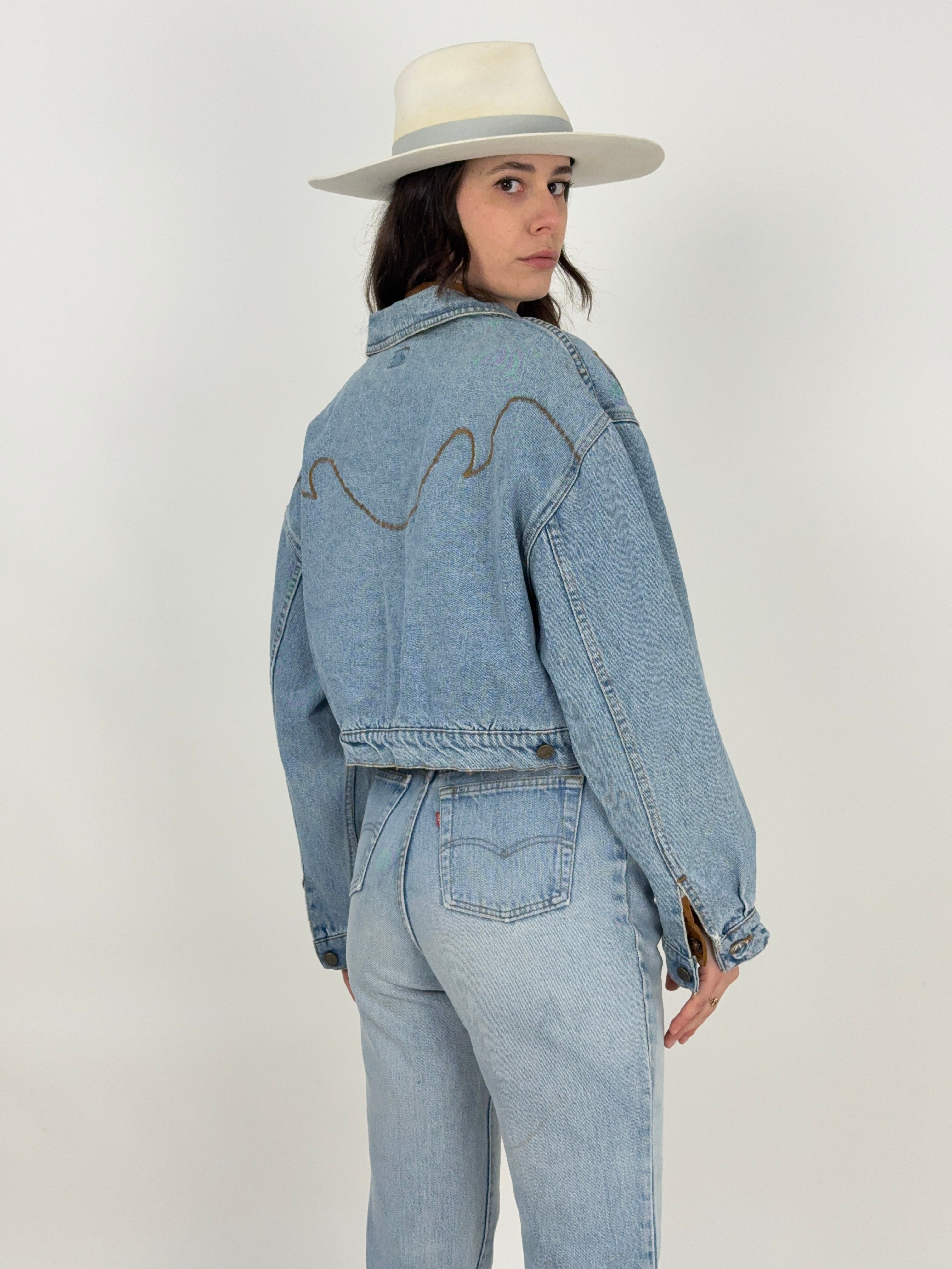 Vintage Lee Riders denim jacket Cropped - USA