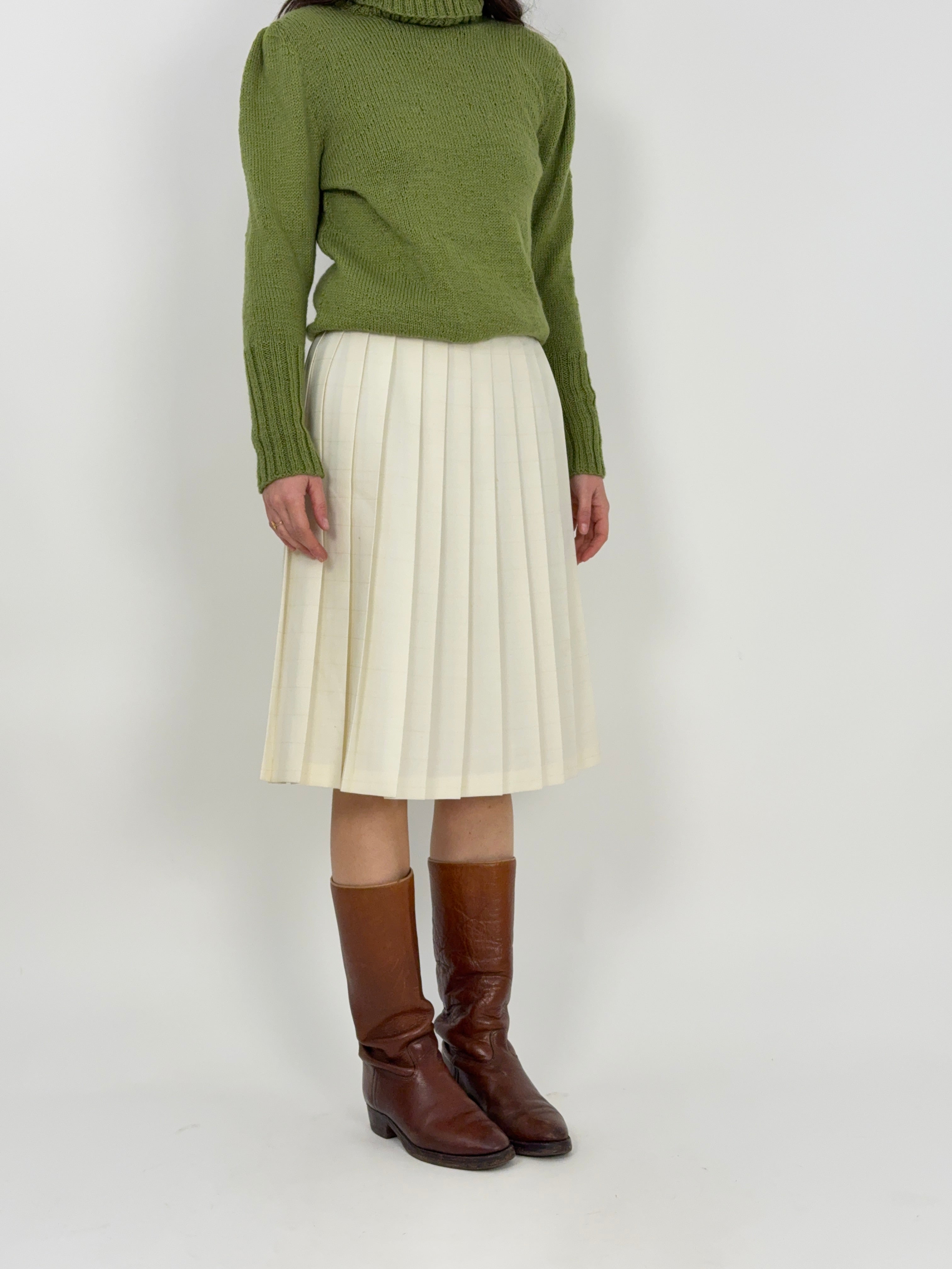 Gonna midi a pieghe anni ’70