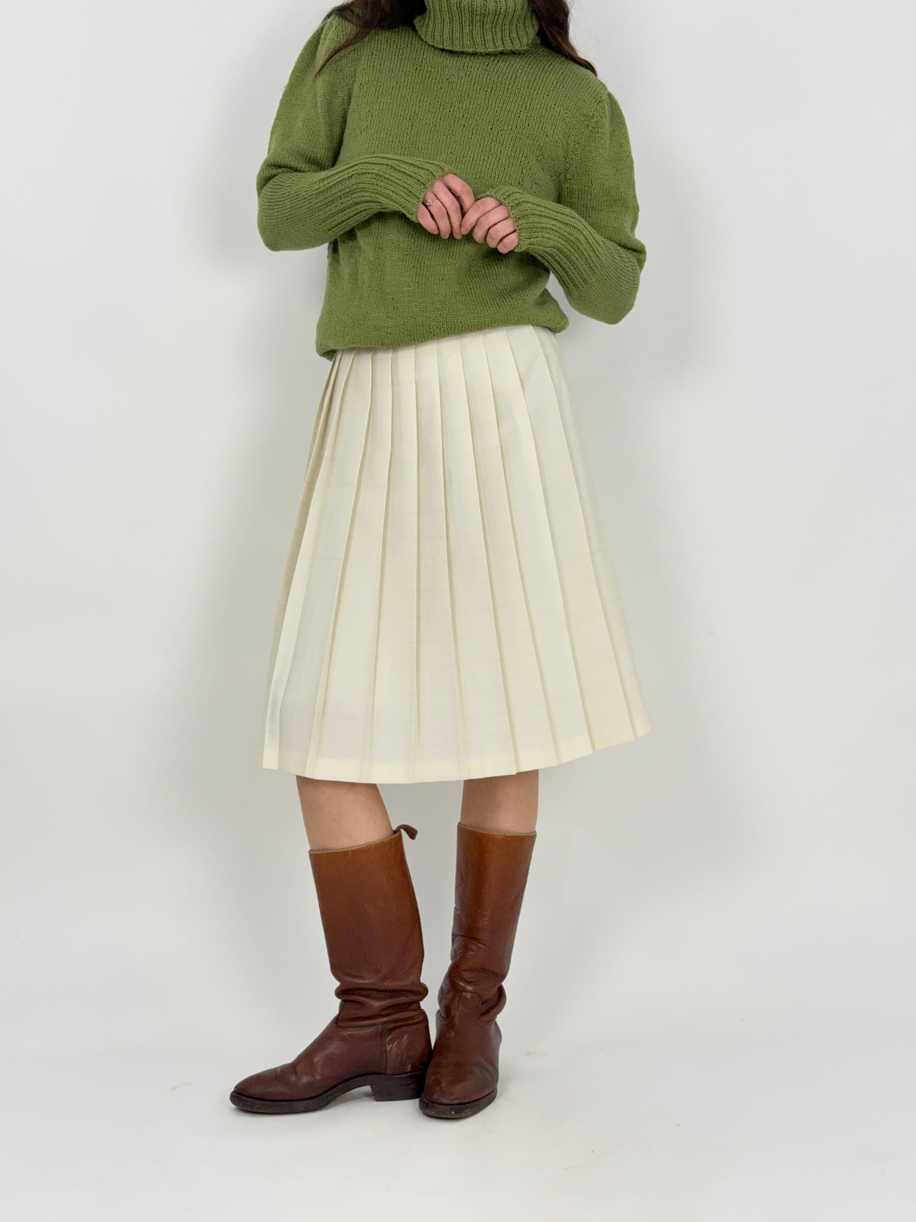 Gonna midi a pieghe anni ’70