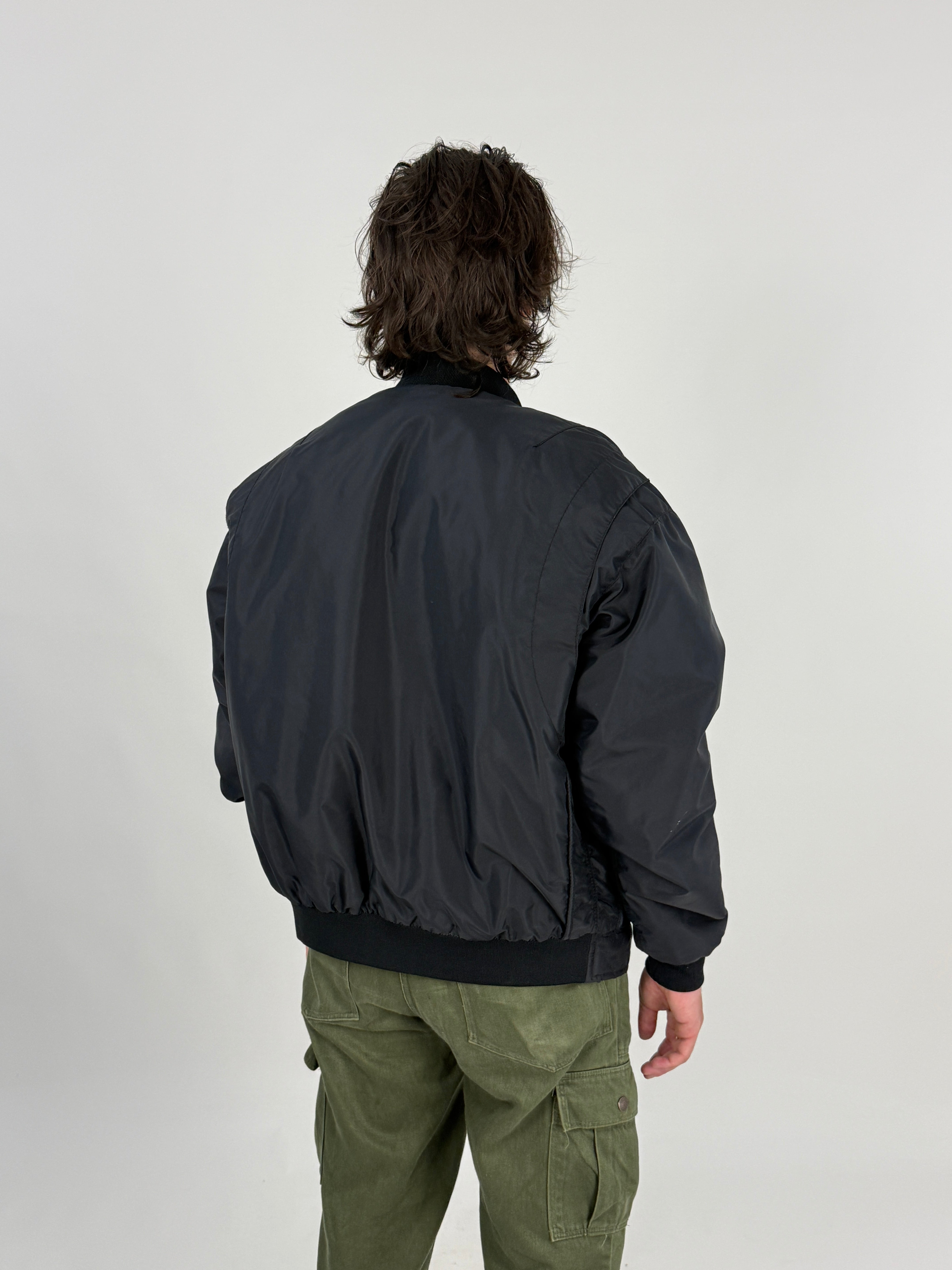 Bomber USAF F-16 Tactical Flight Jacket Fodera Arancione - Taglia L