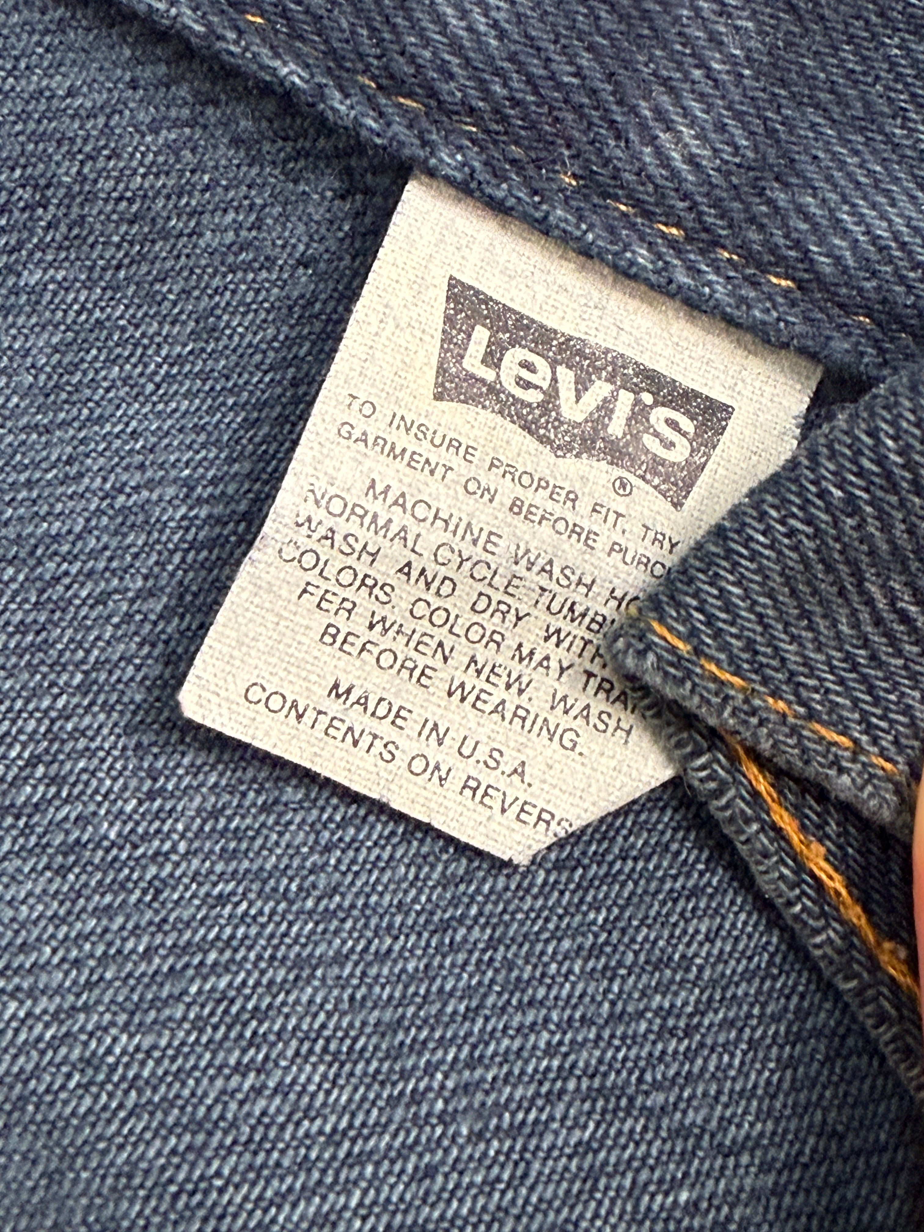 Giacca Denim Levi's Vintage Made in USA Anni '80