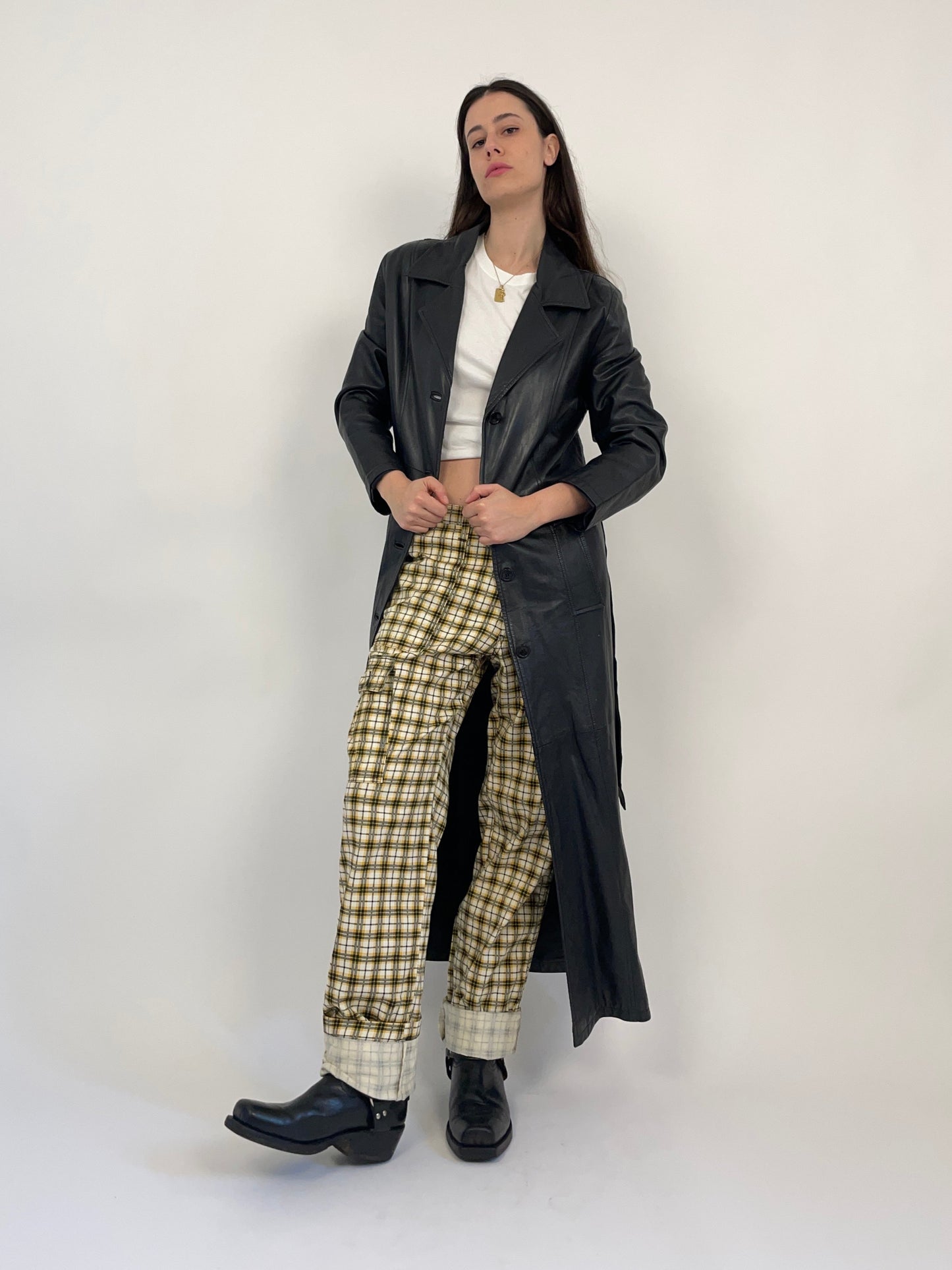 Long Leather Coat anni '70