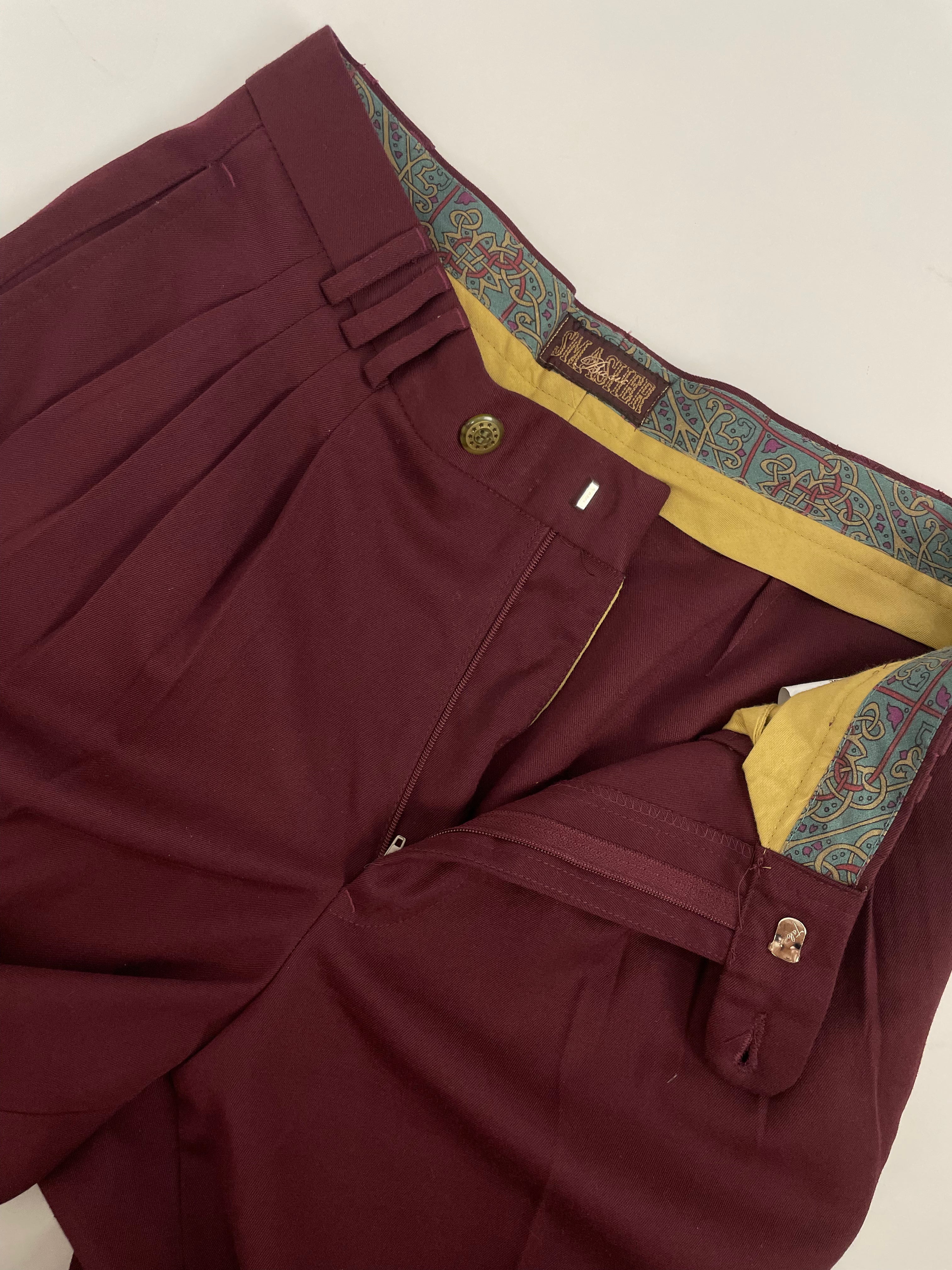 Pantaloni con pence anni '80