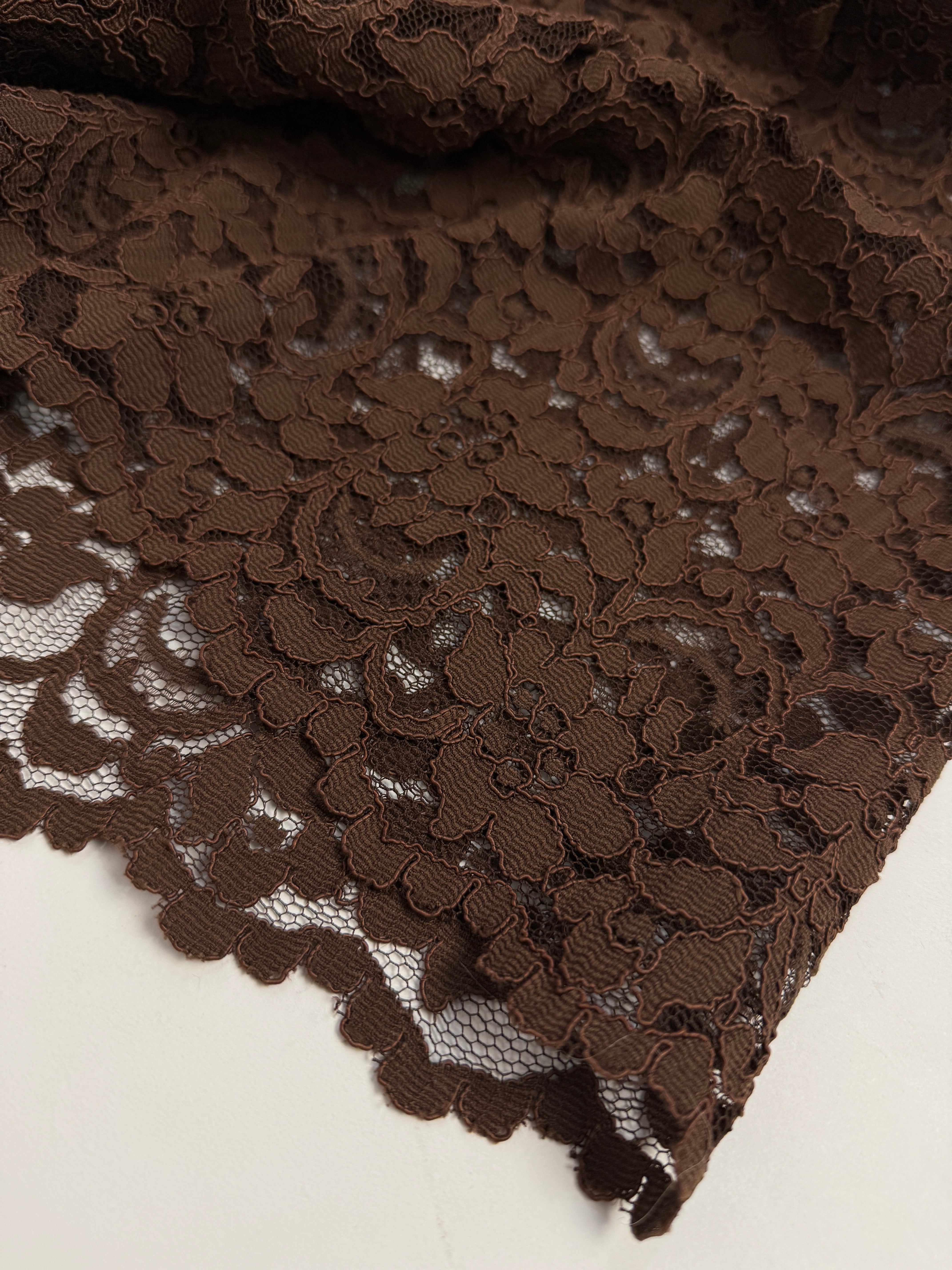 Gonna vintage lunga sartoriale in pizzo
