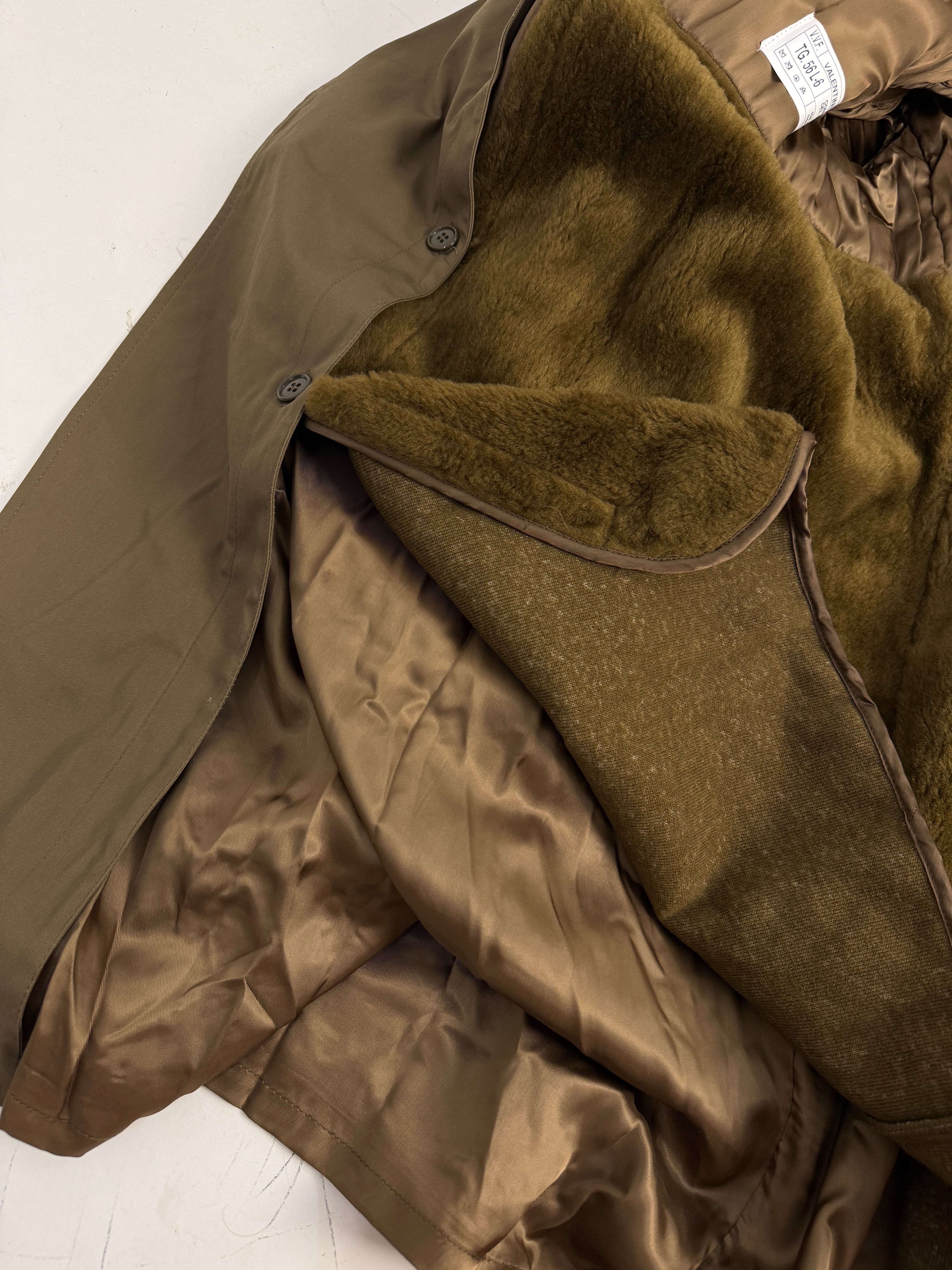 Trench Militare V.V.F. Vigili del Fuoco Valentini Imbottito Staccabile Taglia XXL