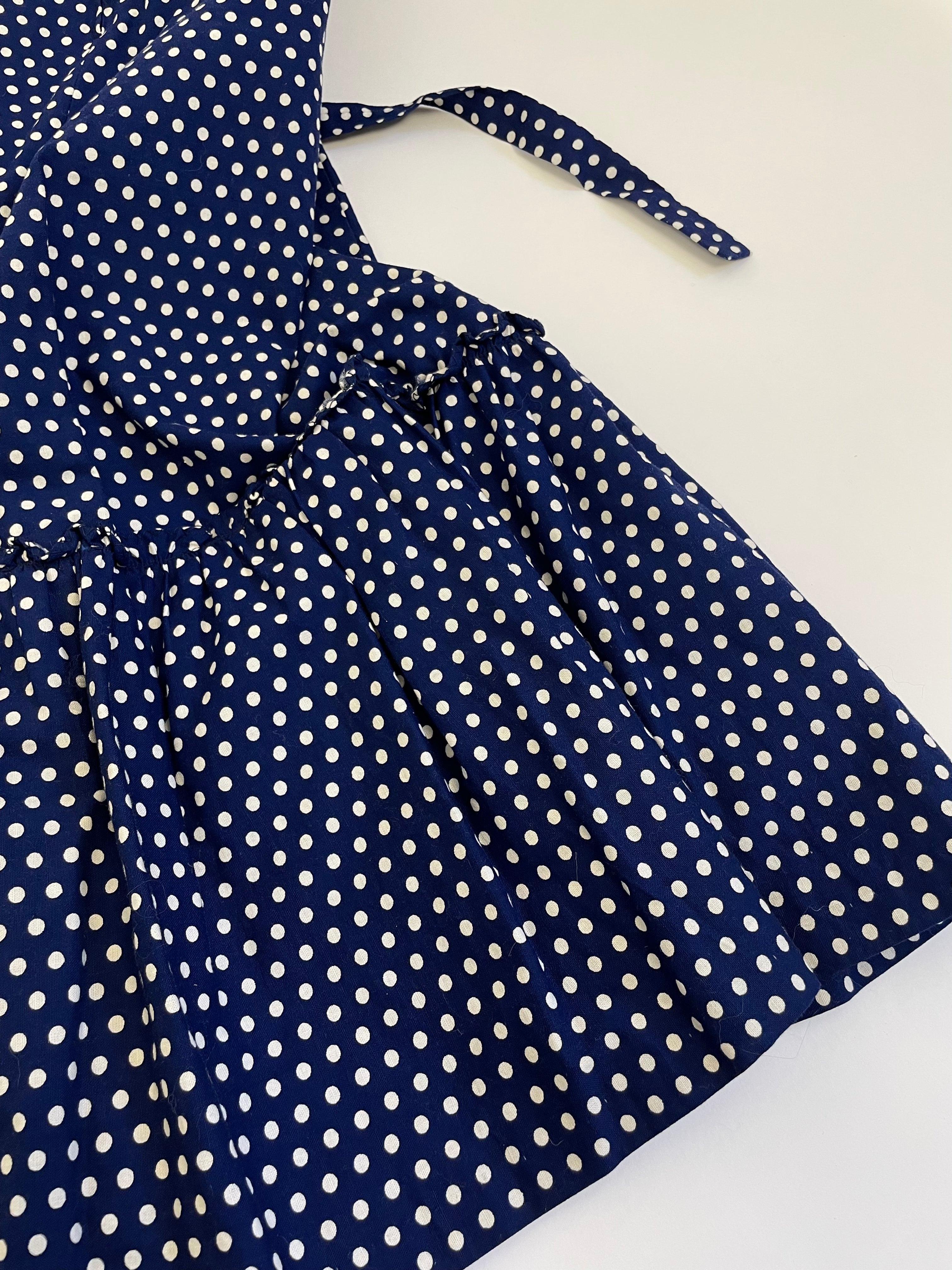 Abito midi a pois anni '70